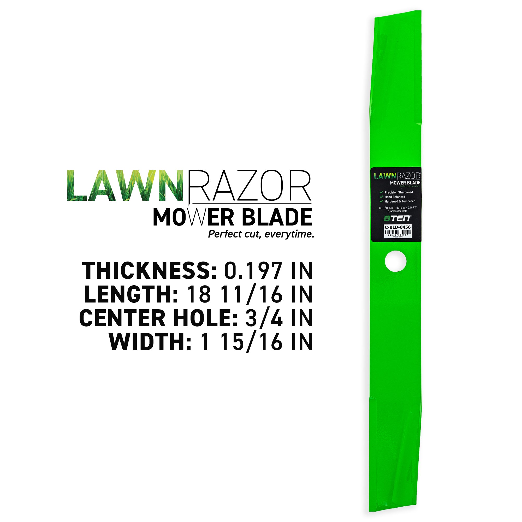 8TEN 810-CBL2678D LawnRAZOR High Lift Blade 2-Pack for zOTHER Toro