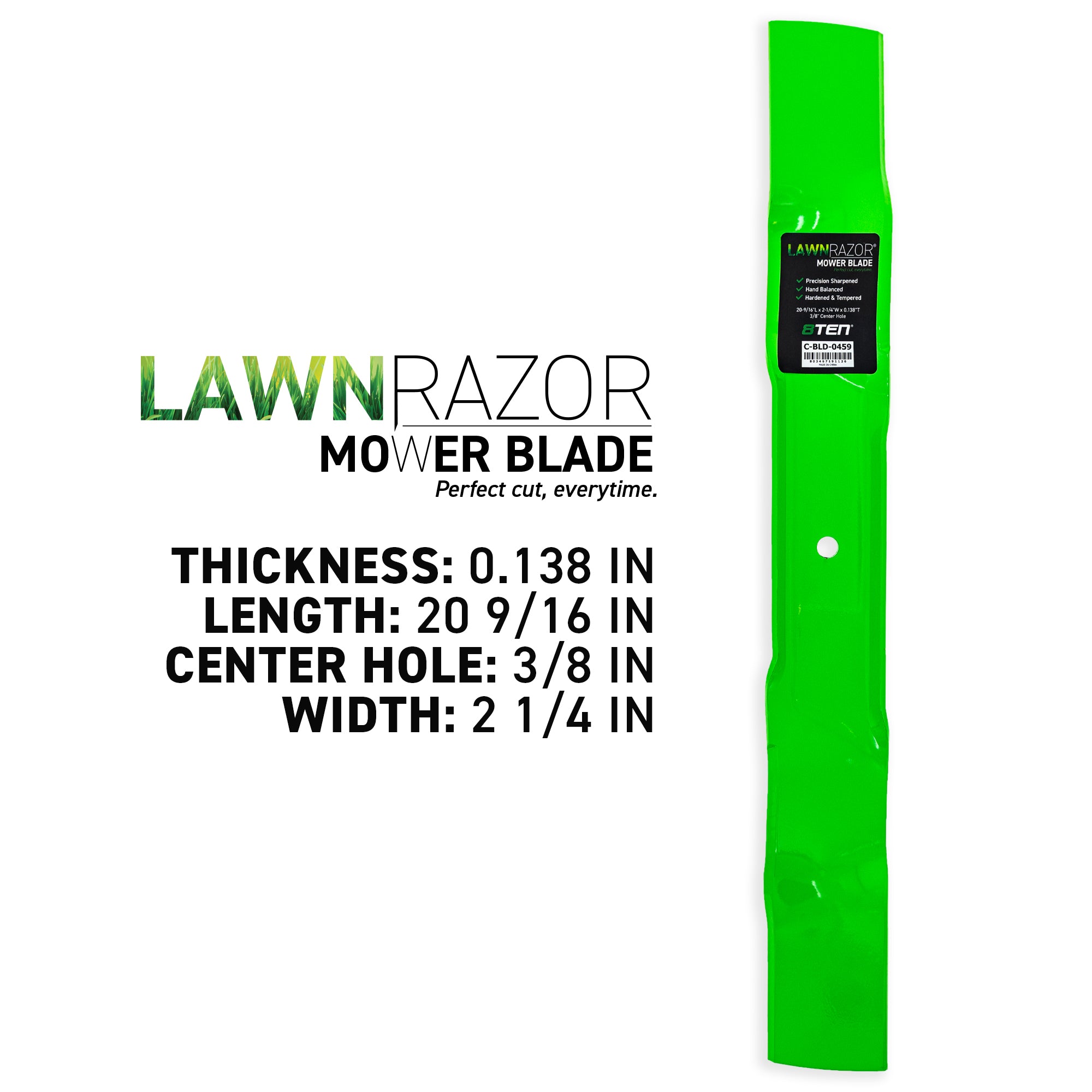 8TEN 810-CBL2671D LawnRAZOR Mulching Blade for Oregon John Deere