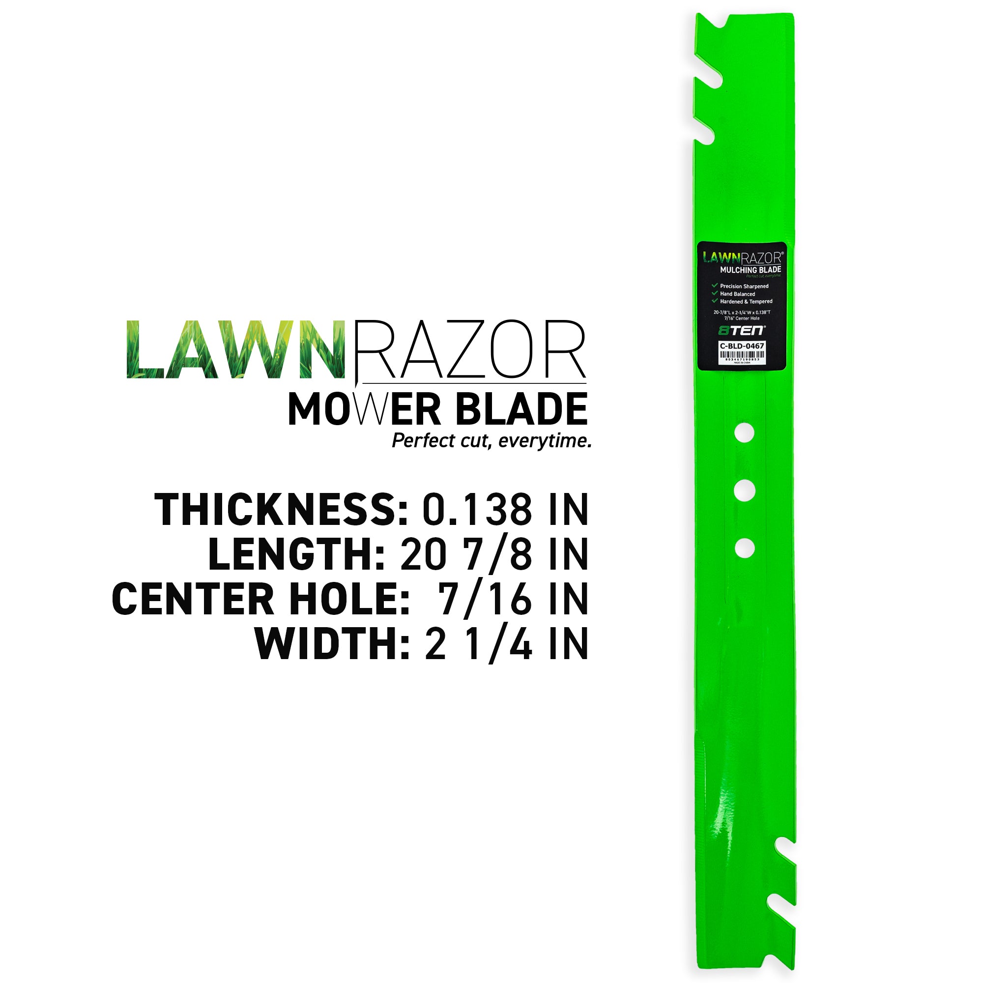 8TEN 810-CBL2689D LawnRAZOR Toothed Blade for zOTHER Toro Exmark