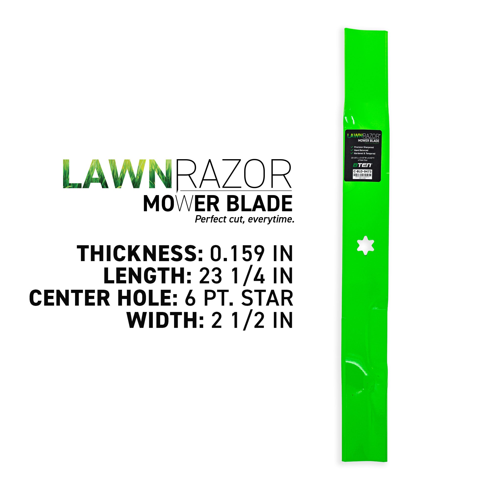 8TEN 810-CBL2695D LawnRAZOR Mulching Blade 2-Pack for zOTHER MTD Cub