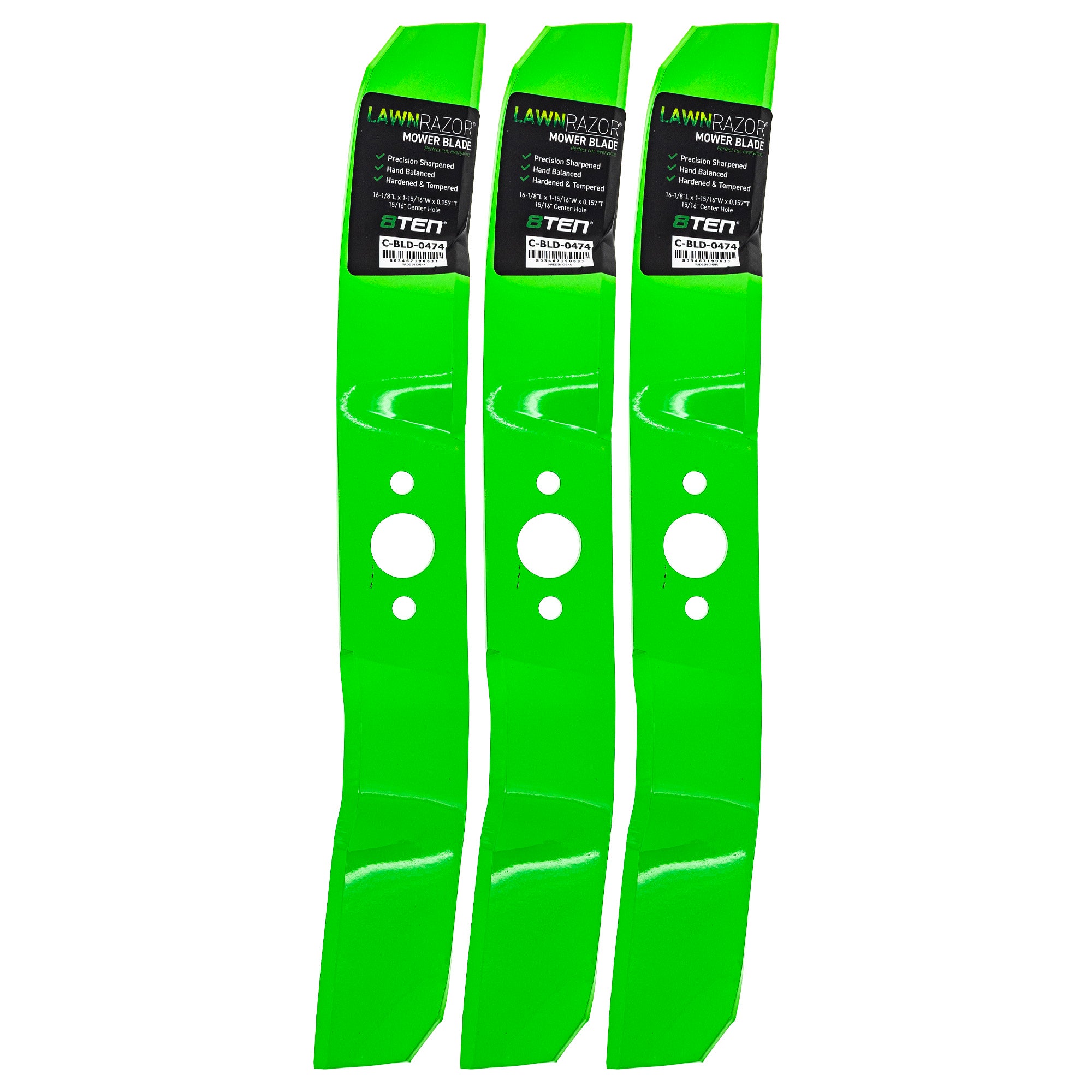 LawnRAZOR Mulching Blade 3-Pack for zOTHER Rider ProFlex 8TEN 810-CBL2696D