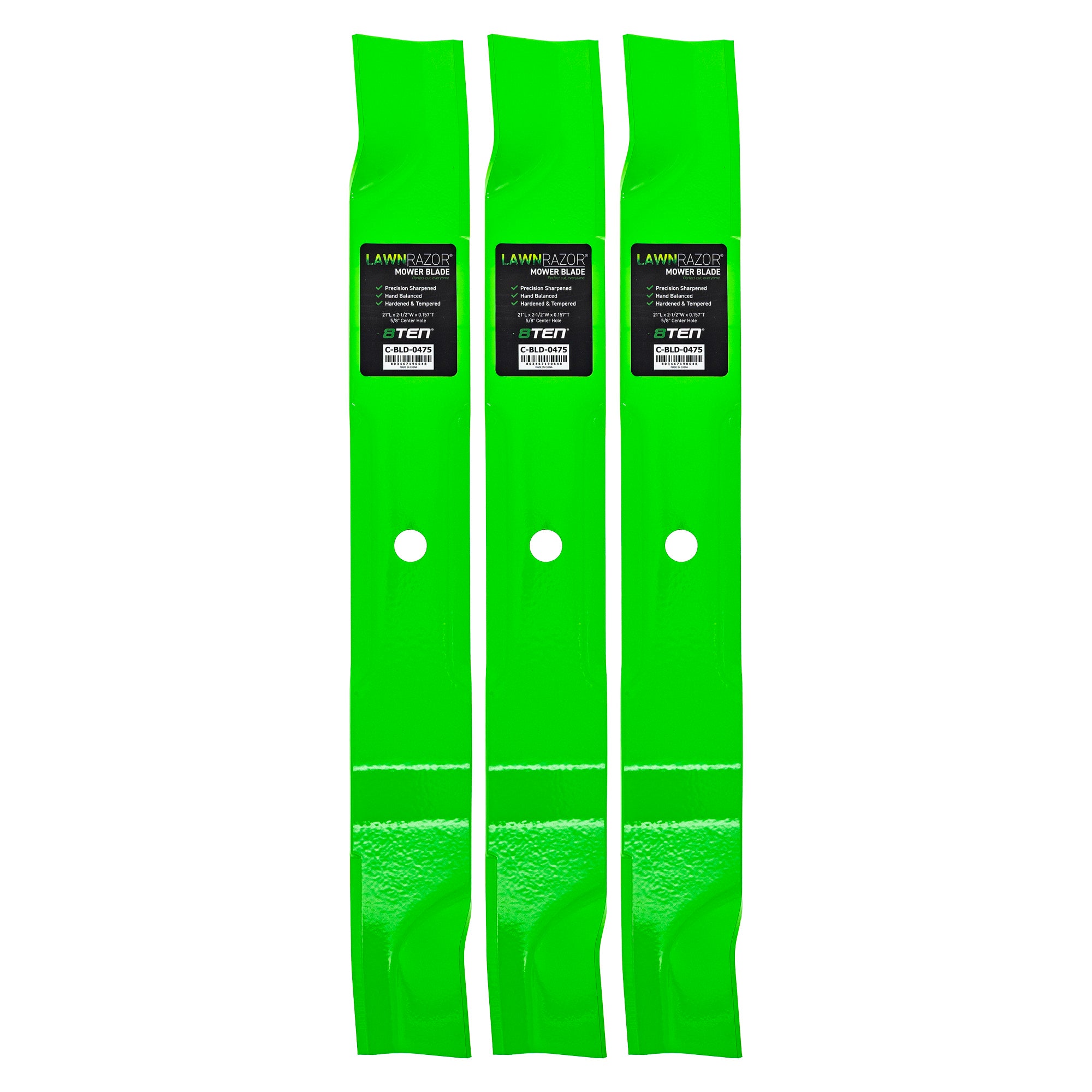 LawnRAZOR High Lift Blade 3-Pack for Ariens Gravely ZTX ZT Ikon-XL Ikon-XD 8TEN 810-CBL2697D