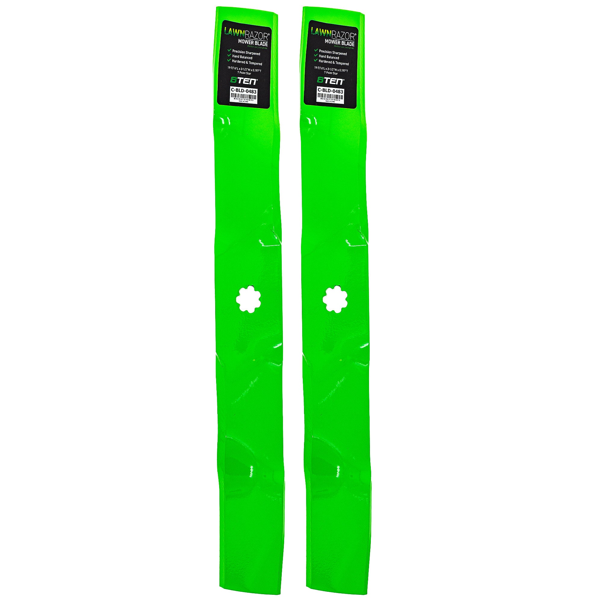 LawnRAZOR Mulching Blade 2-Pack for zOTHER John Deere Deere 97-14HS 1646H 1646G 8TEN 810-CBL2605D