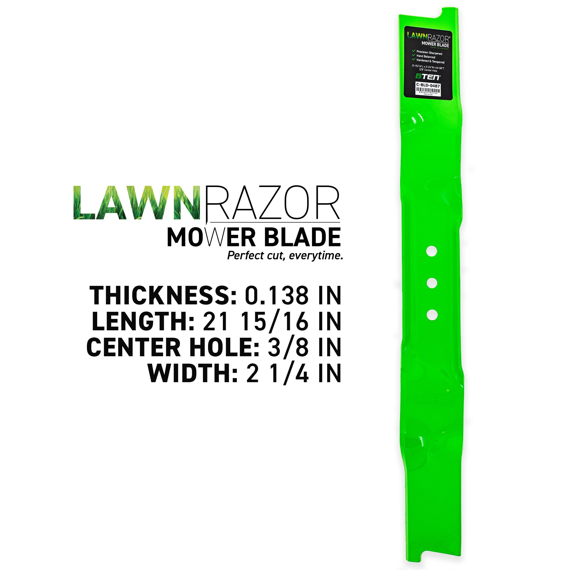 8TEN 810-CBL2609D LawnRAZOR Mulching Blade for Oregon Murray Deere