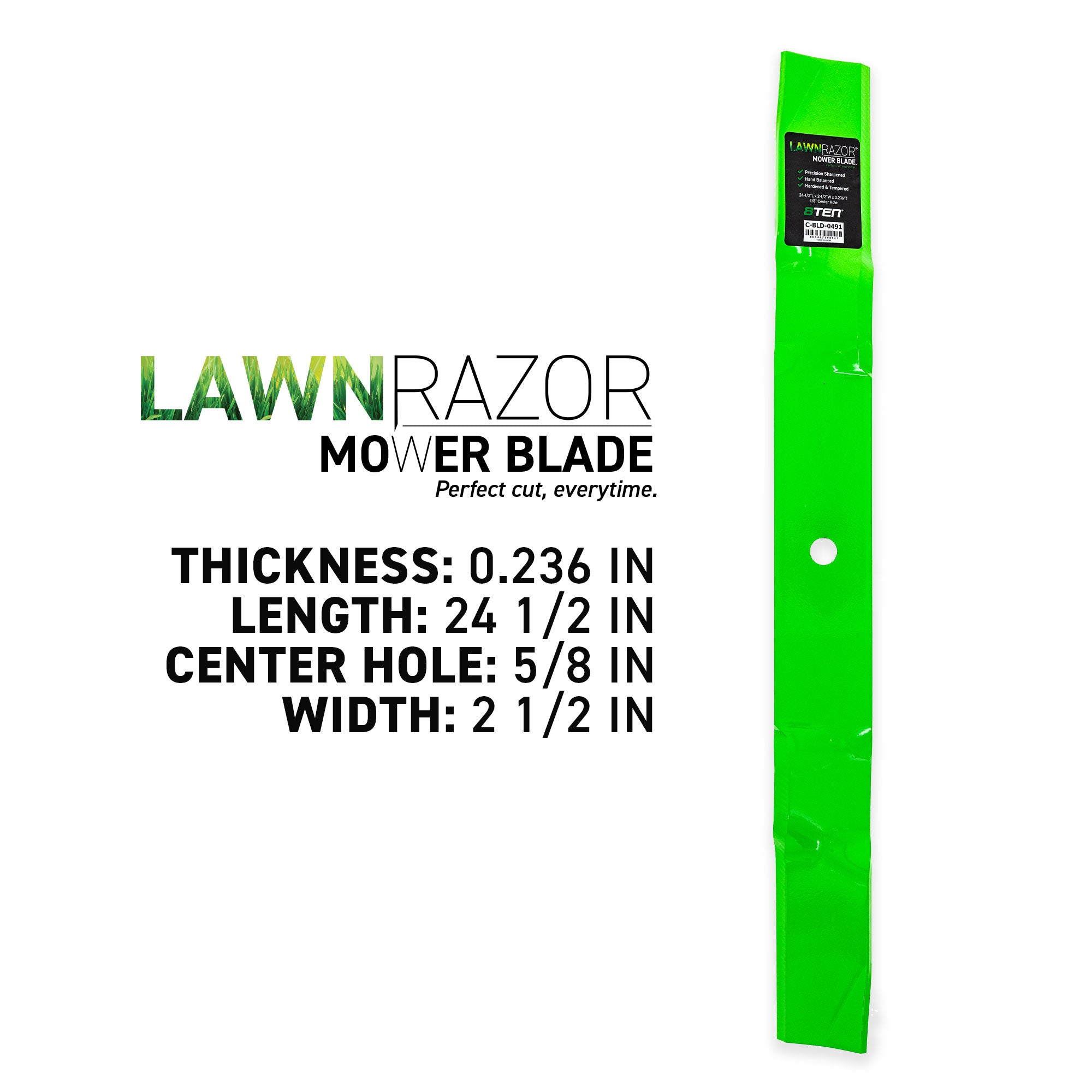 8TEN 810-CBL2613D LawnRAZOR Mulching Blade 3-Pack for Ariens Gravely