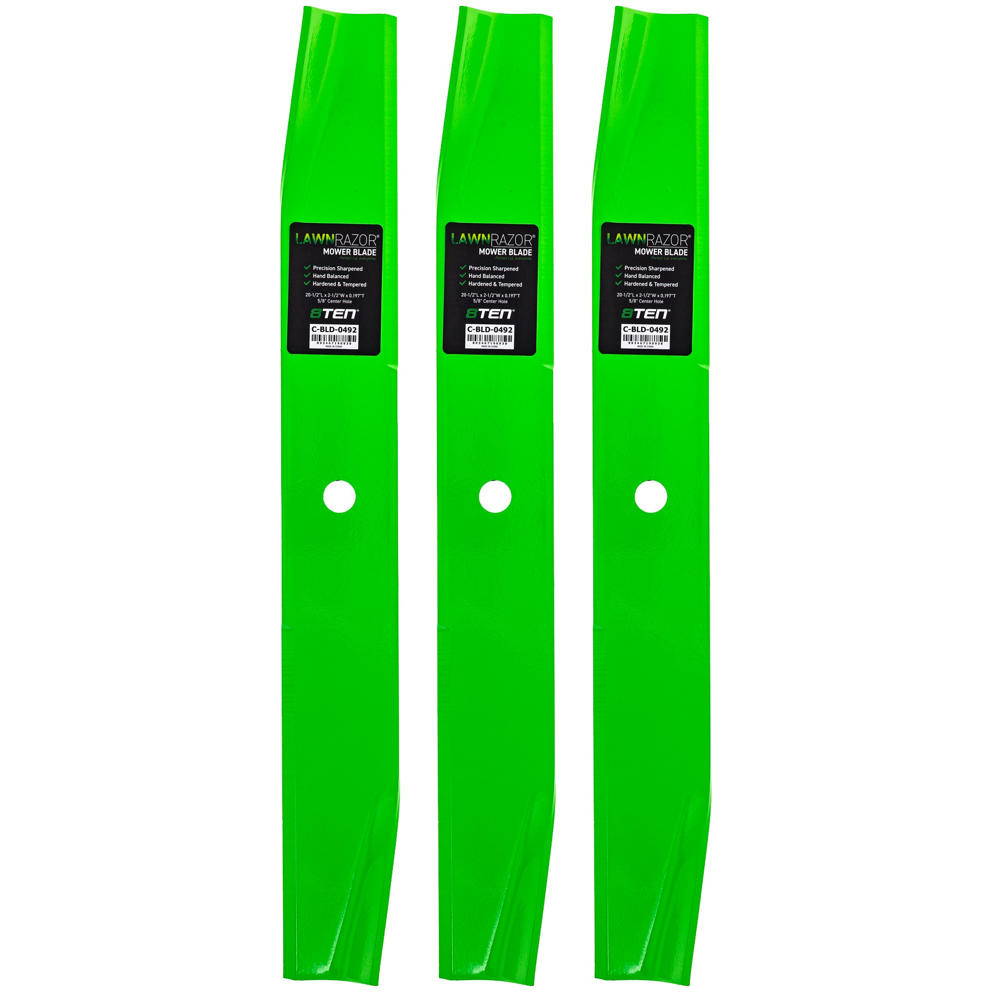 LawnRAZOR High Lift Blade 3-Pack for Toro Exmark Oregon Horse 8TEN 810-CBL2614D
