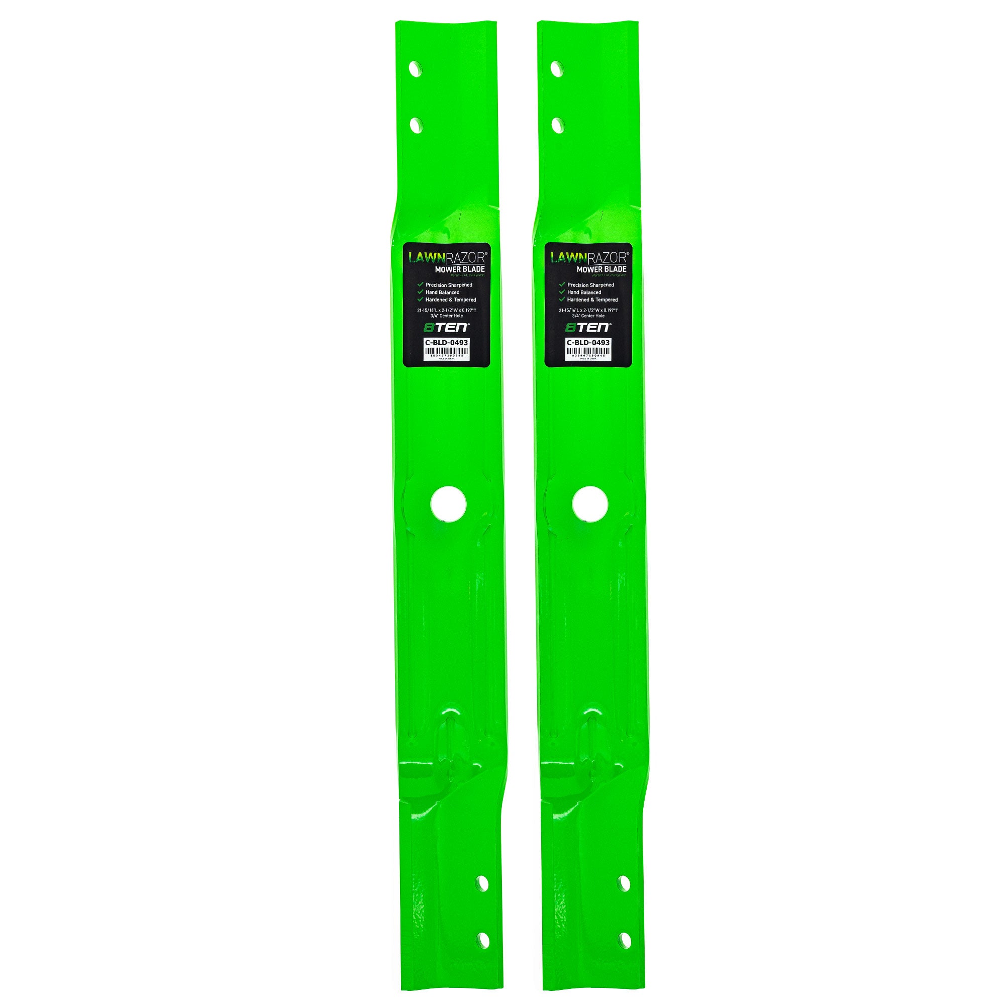 LawnRAZOR High Lift Blade 2-Pack for Oregon Ariens Gravely ZT YT1742H YT1542H EZR 8TEN 810-CBL2615D
