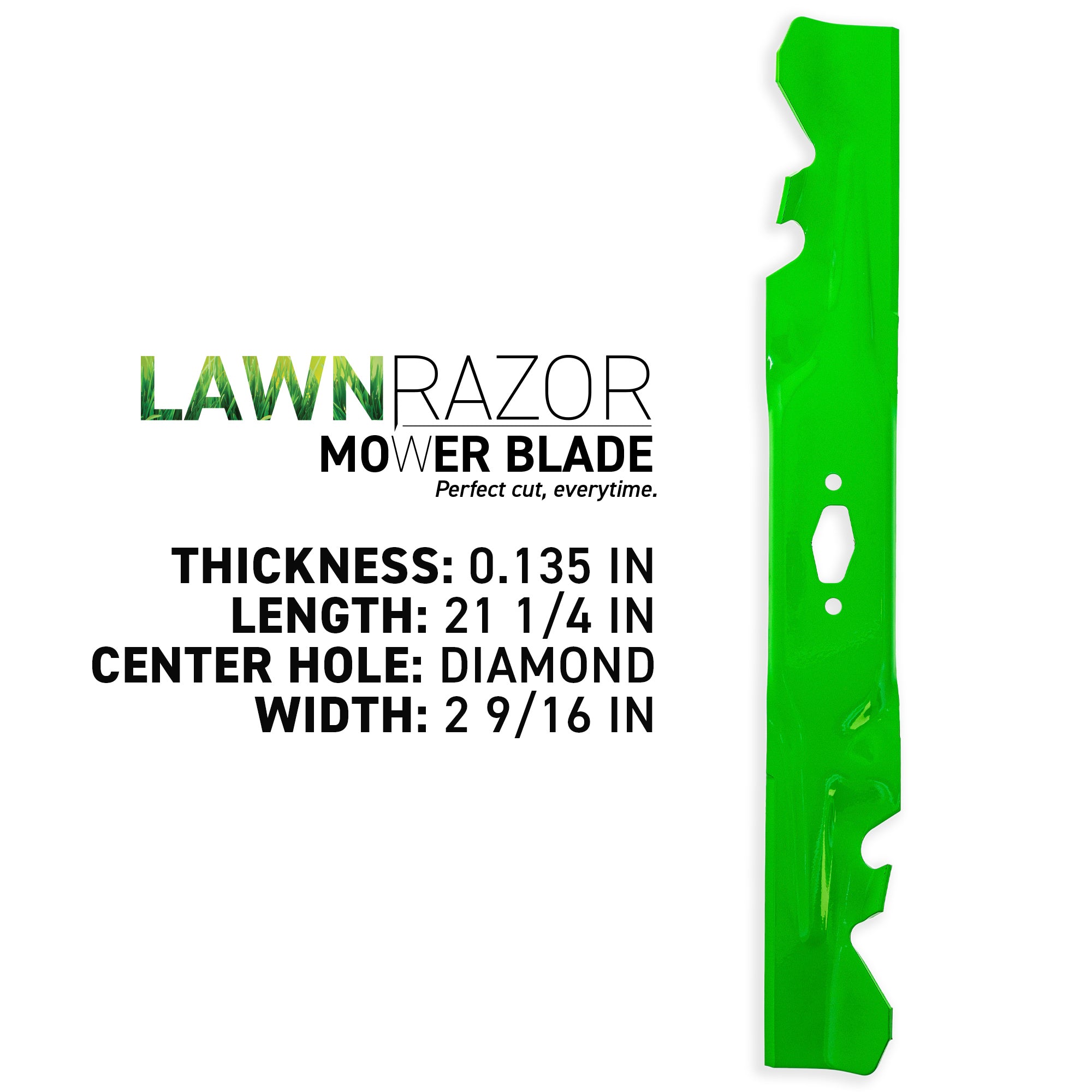8TEN 810-CBL2725D LawnRAZOR Toothed Blade 2-Pack for zOTHER Z5200