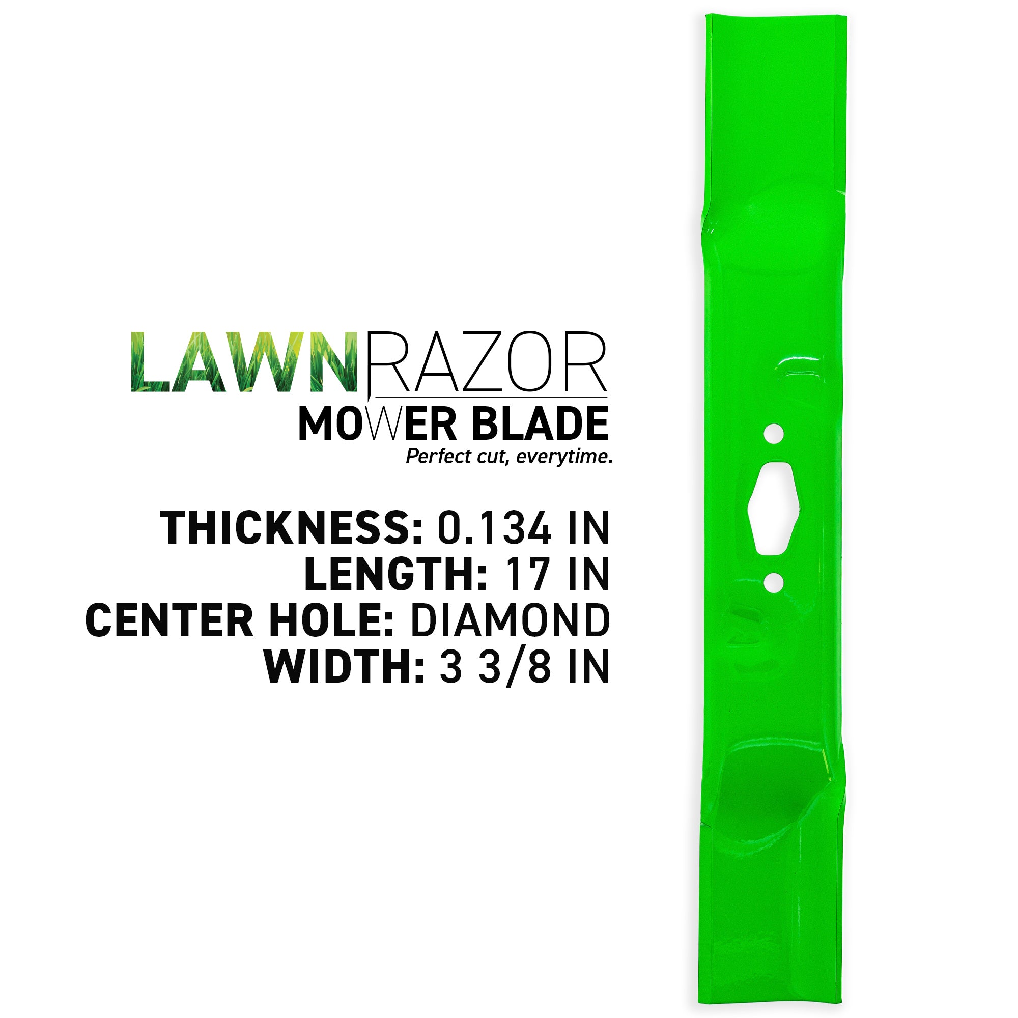 8TEN 810-CBL2729D LawnRAZOR Low Lift Blade 3-Pack for zOTHER ZT1-54