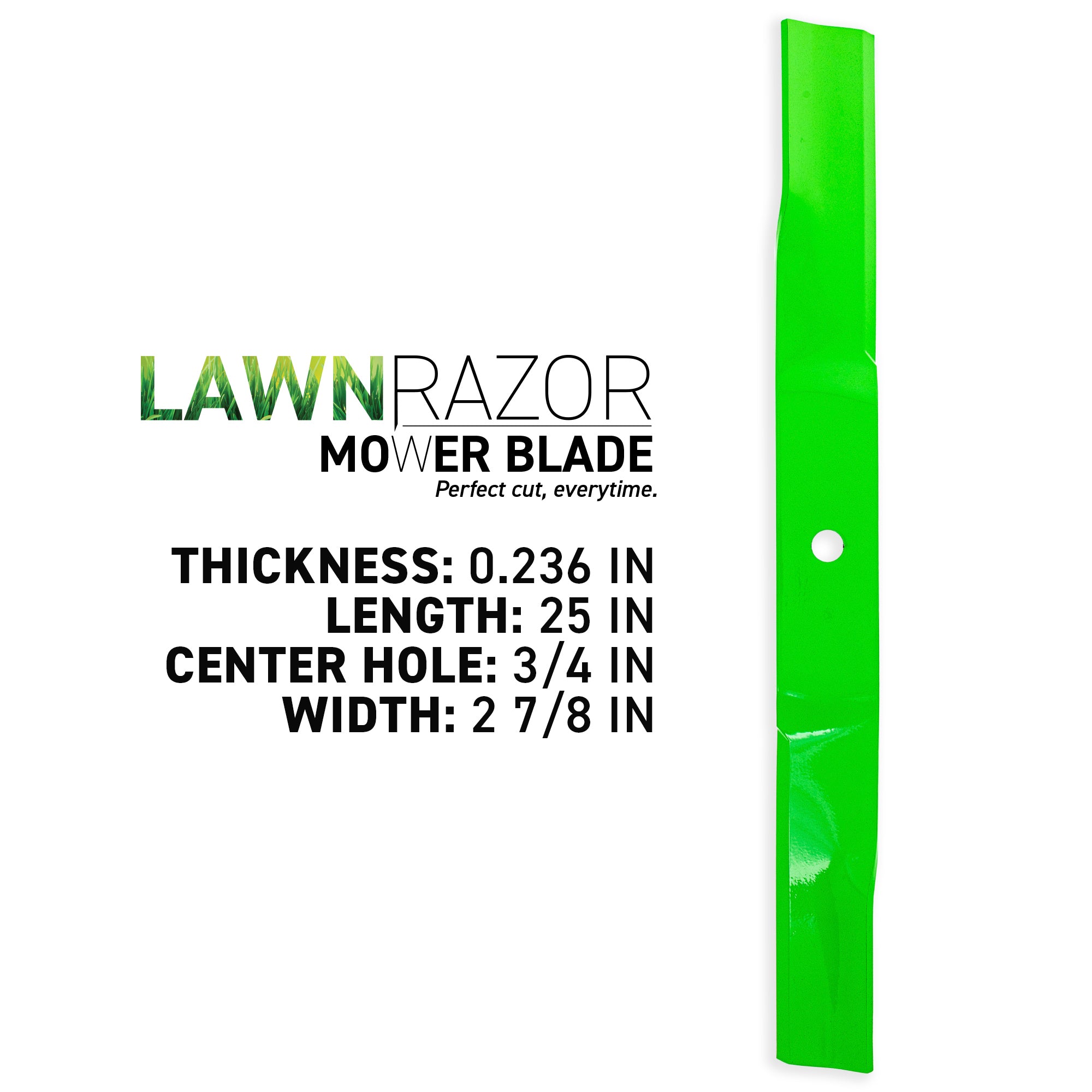 8TEN 810-CBL2757D LawnRAZOR High Lift Blade 3-Pack for Cadet