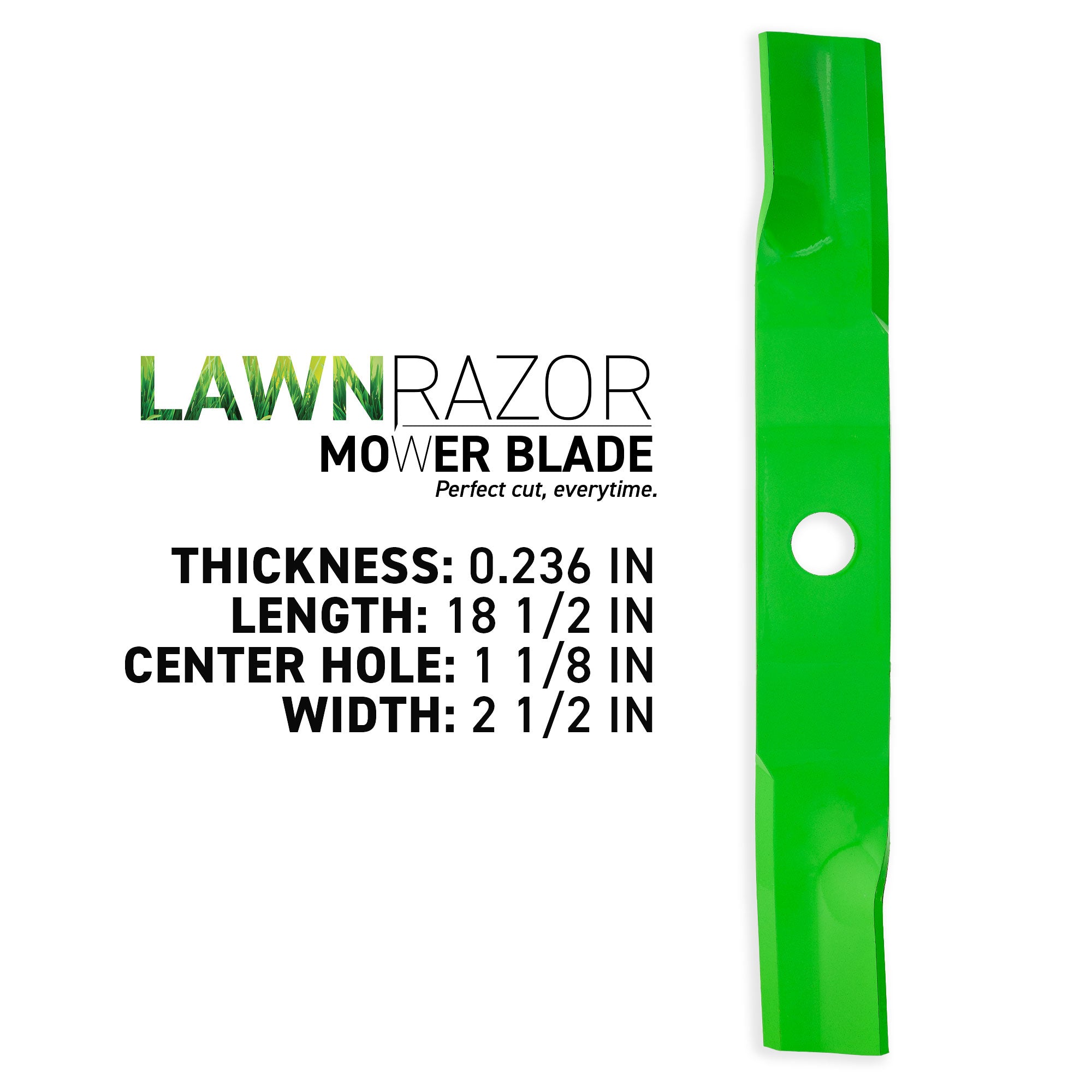 8TEN 810-CBL2750D LawnRAZOR High Lift Blade 3-Pack for RCK54