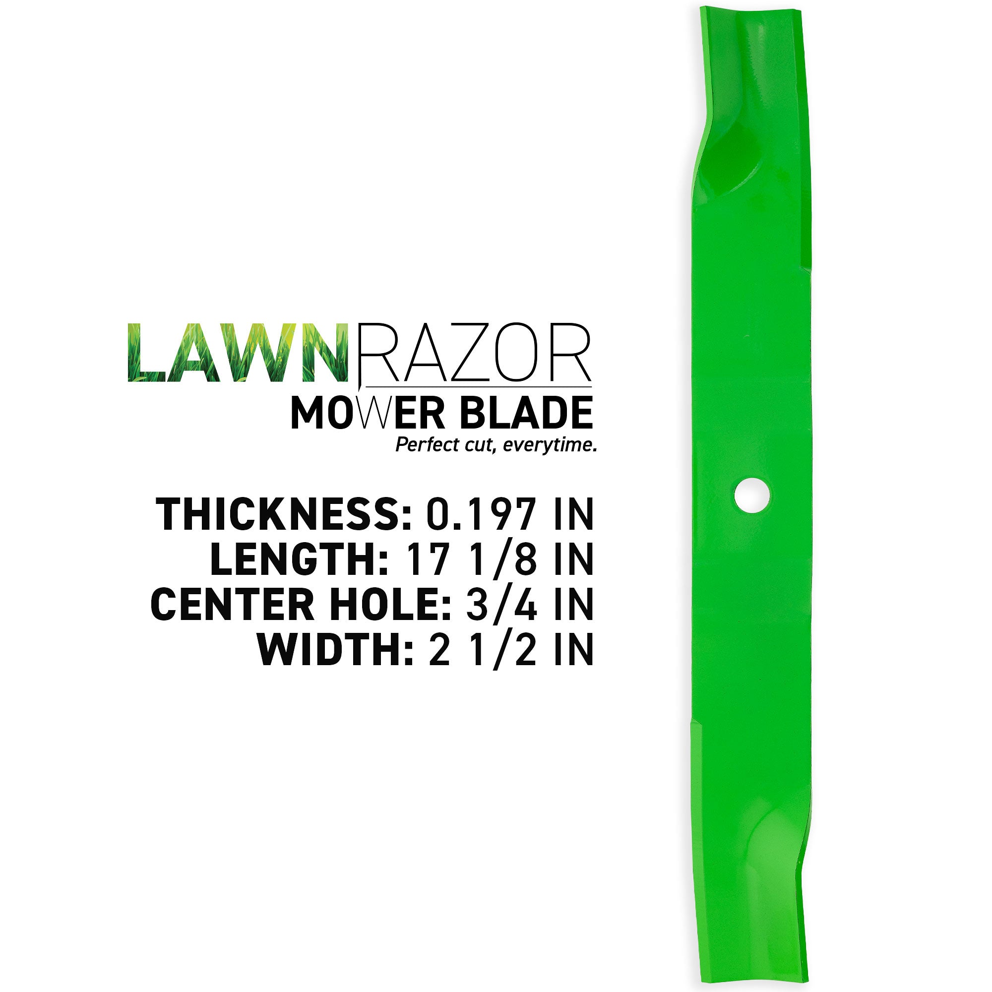8TEN 810-CBL2751D LawnRAZOR High Lift Blade 3-Pack for ZTX ZT Ikon