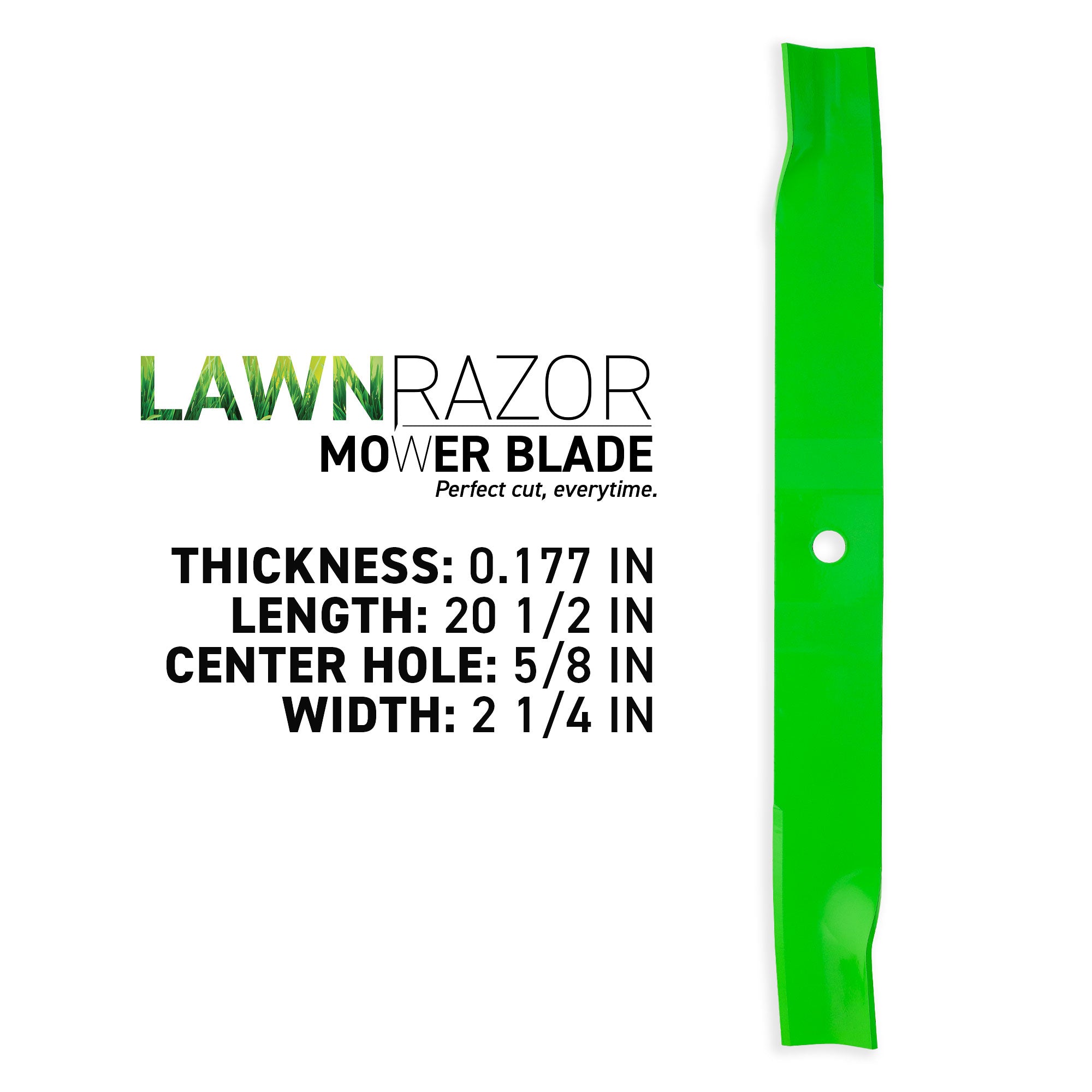 8TEN 810-CBL2764D LawnRAZOR High Lift Blade 3-Pack for ZT Ikon