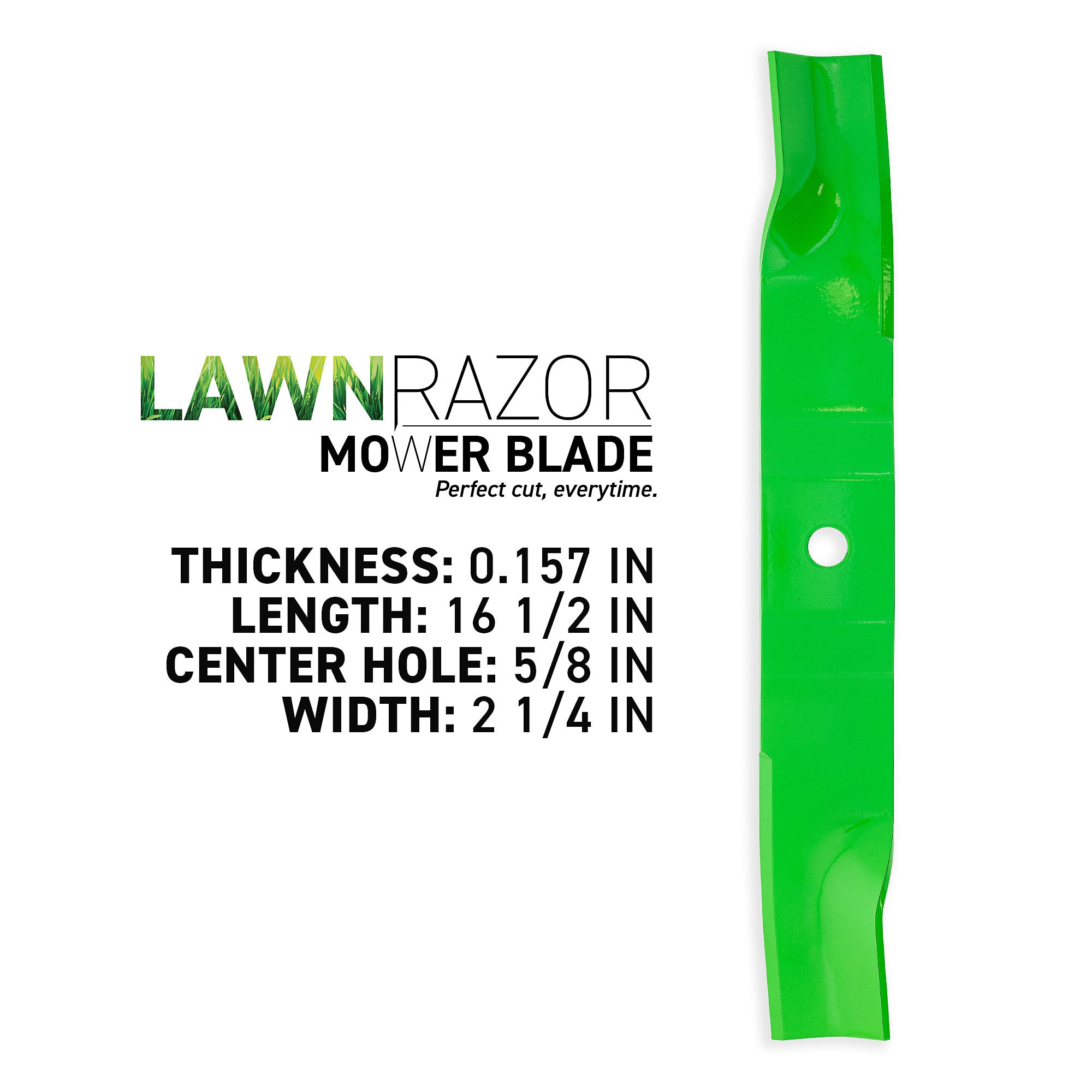 8TEN 810-CBL2768D LawnRAZOR High Lift Blade 3-Pack for ZTX ZT Ikon