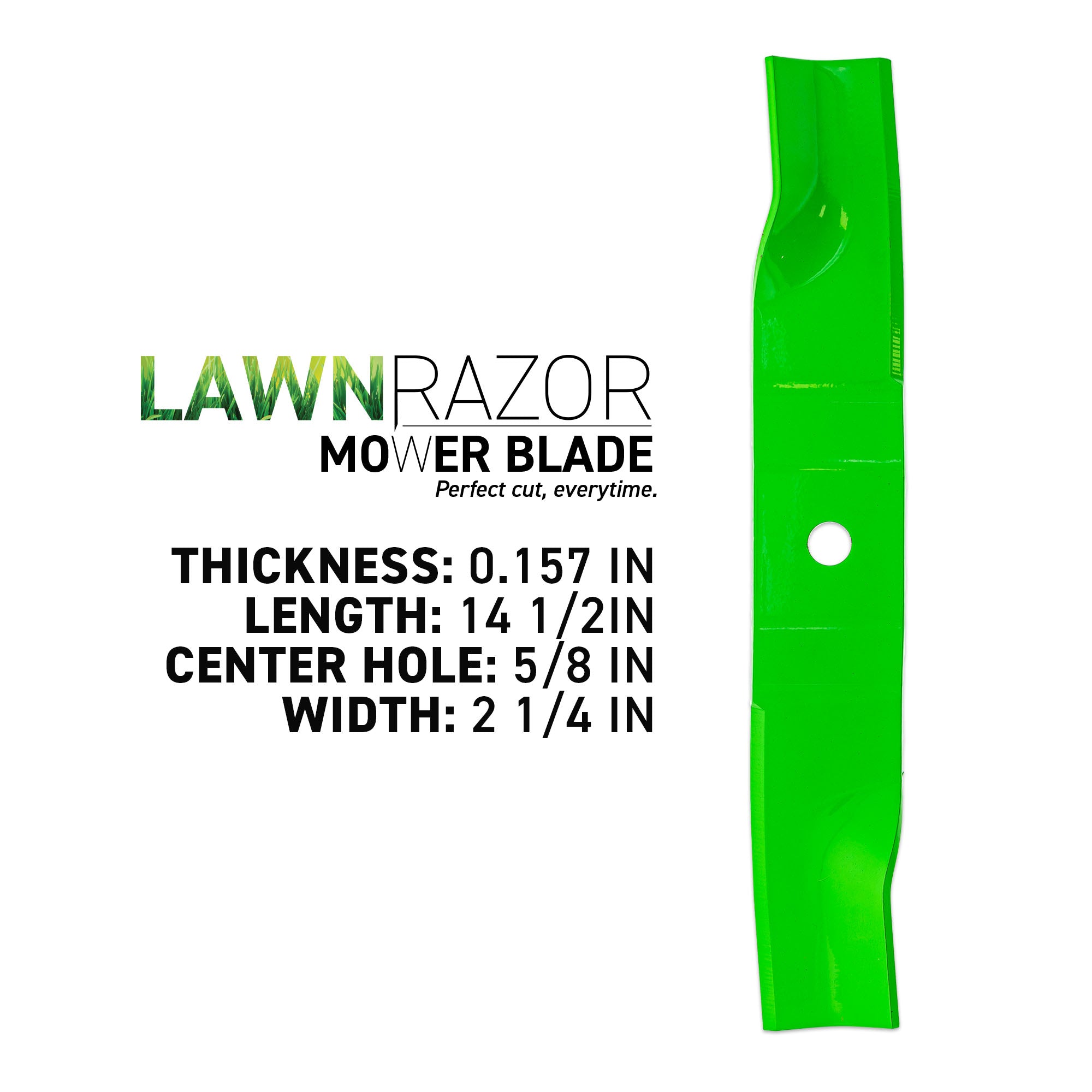 8TEN LawnRAZOR High Lift Blade 3-Pack 09658900
