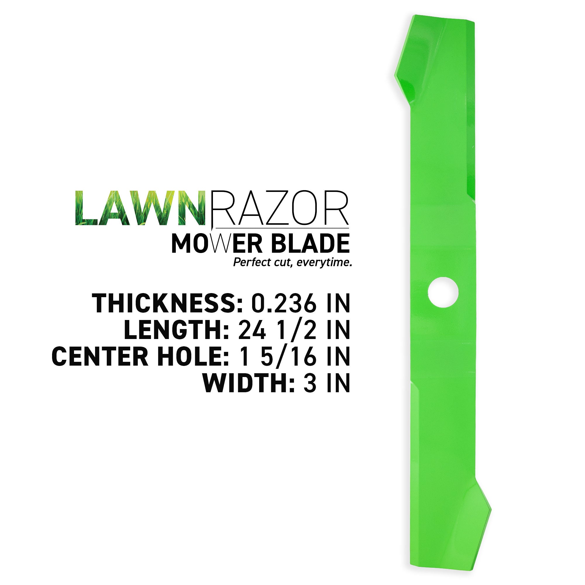8TEN 810-CBL2772D LawnRAZOR Low Lift Blade 3-Pack for