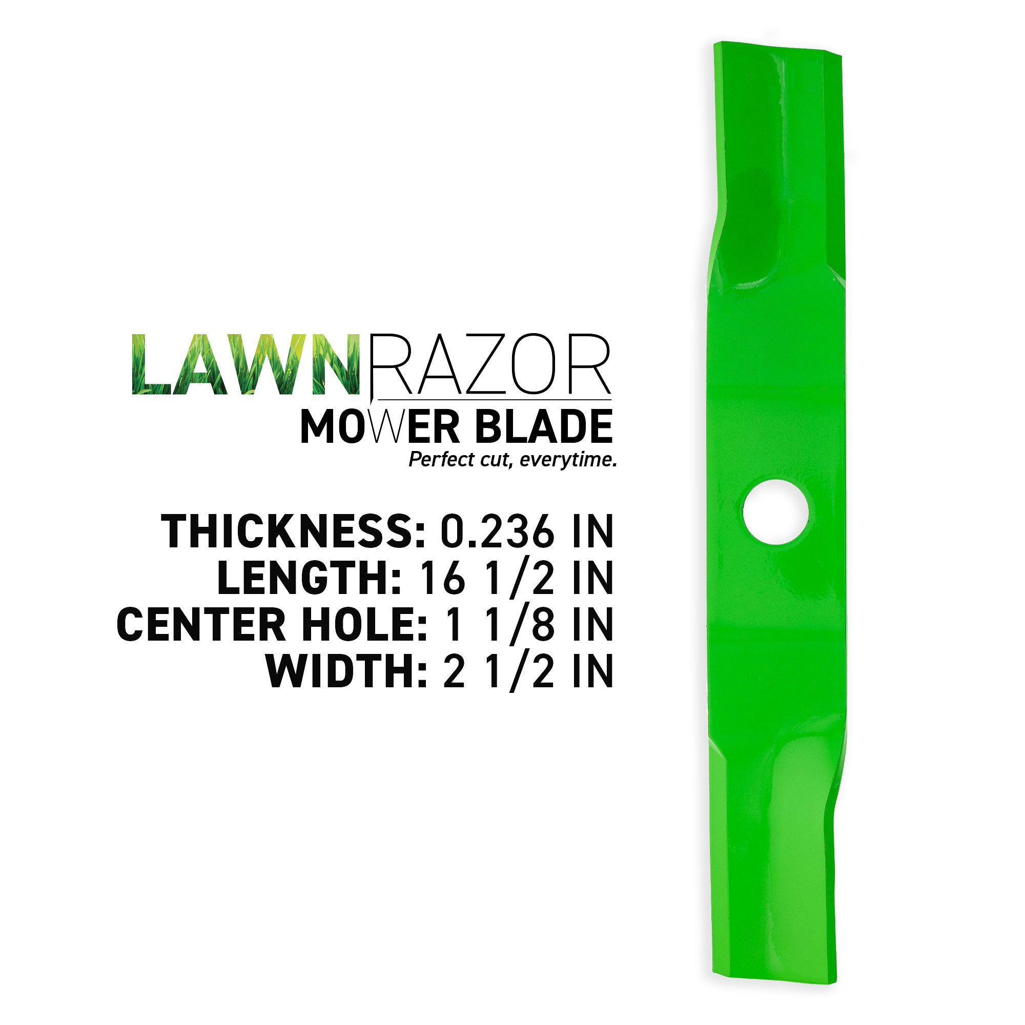 8TEN 810-CBL2777D LawnRAZOR High Lift Blade 3-Pack for