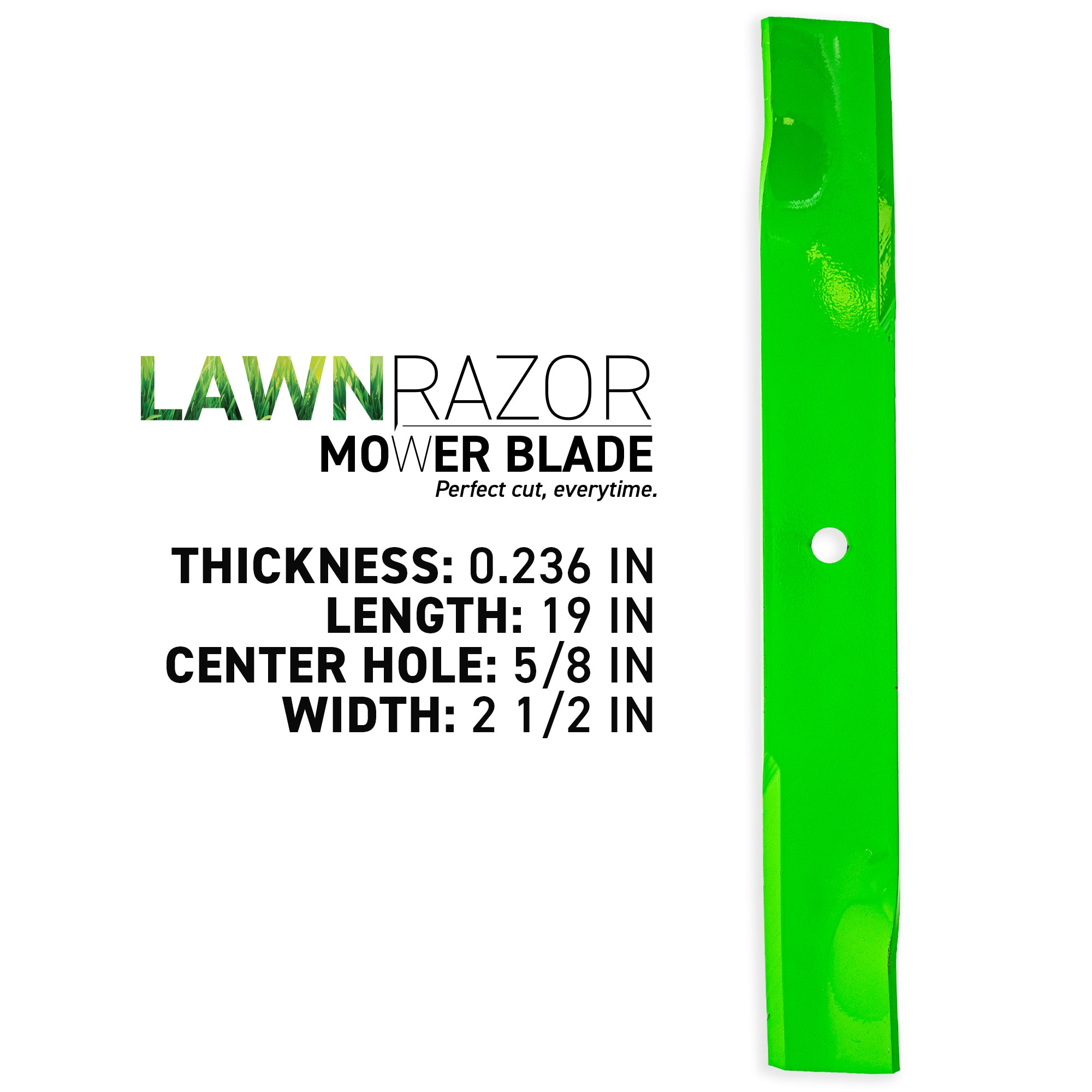 8TEN 810-CBL2779D LawnRAZOR High Lift Blade 3-Pack for Z554x