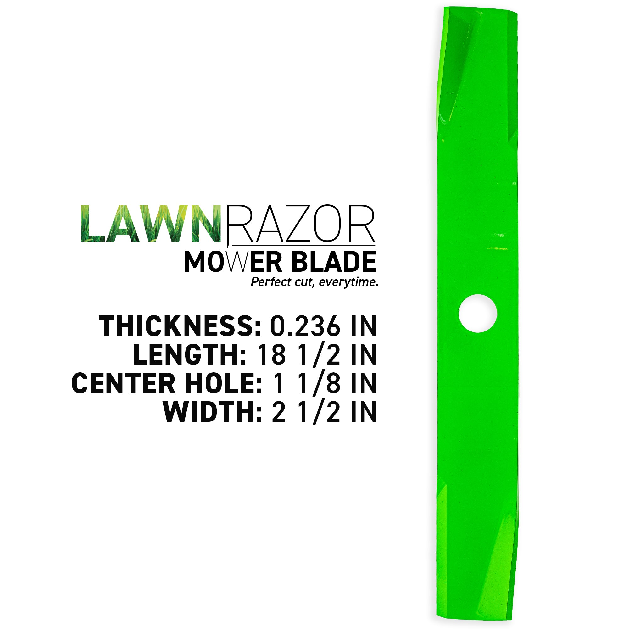 8TEN 810-CBL2784D LawnRAZOR Medium Lift Blade 3-Pack for RCK54