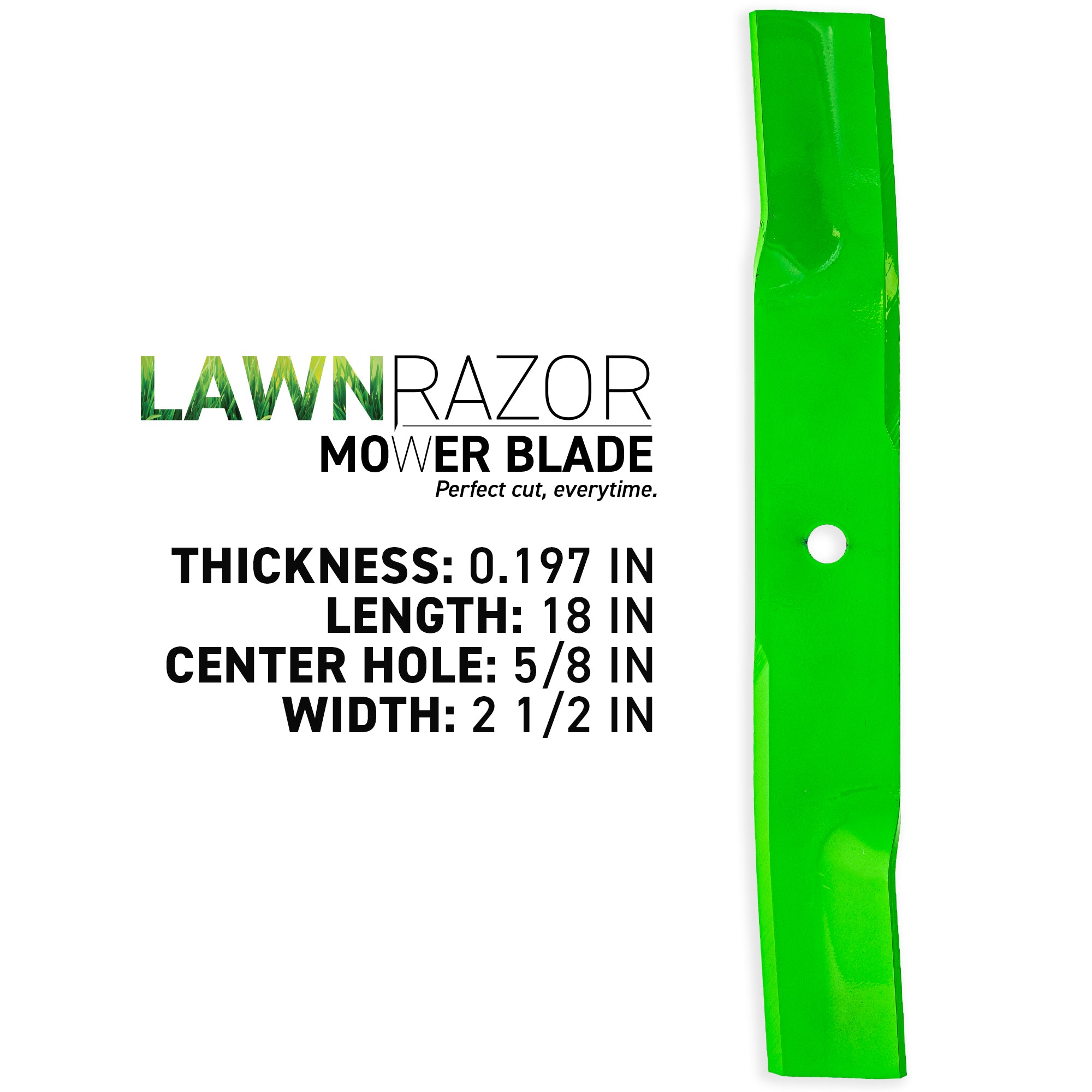 8TEN 810-CBL2787D LawnRAZOR Low Lift Blade 3-Pack for Quest