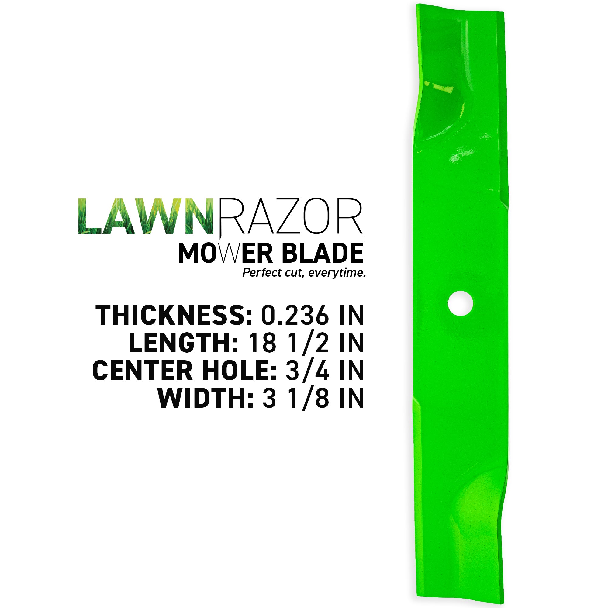 8TEN 810-CBL2792D LawnRAZOR High Lift Blade 2-Pack for Cadet