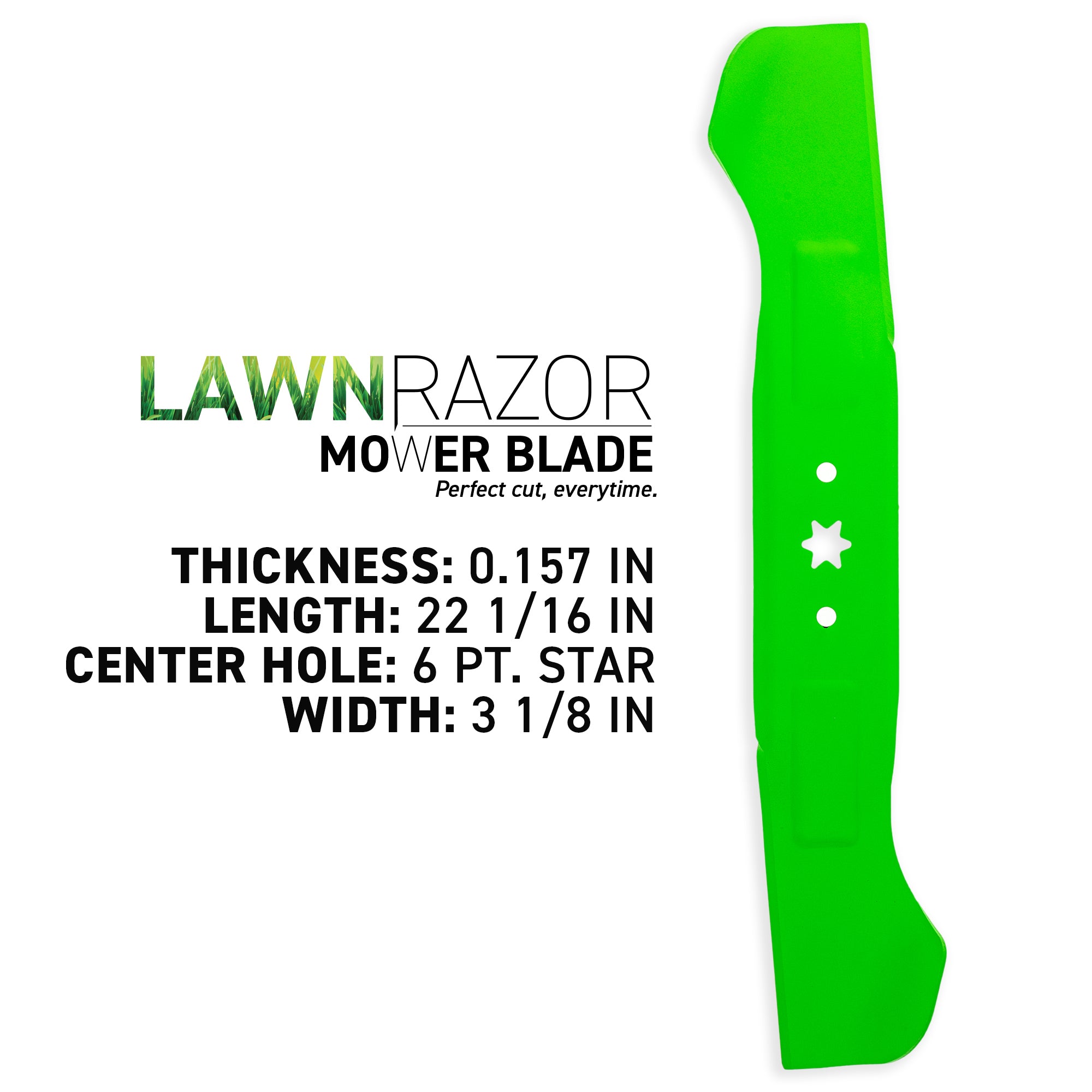 8TEN 810-CBL2790D LawnRAZOR High Lift Blade 2-Pack for Revolution