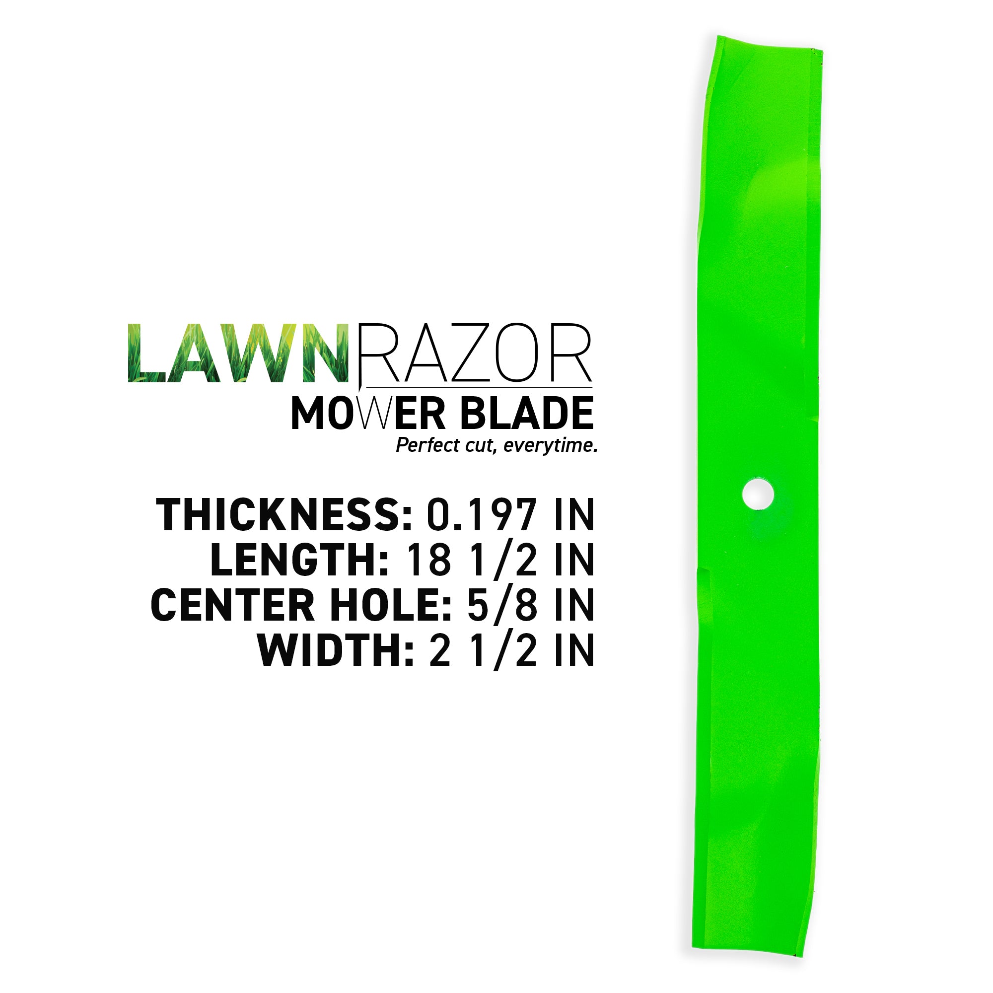 8TEN 810-CBL2703D LawnRAZOR Mulching Blade 3-Pack for Raptor