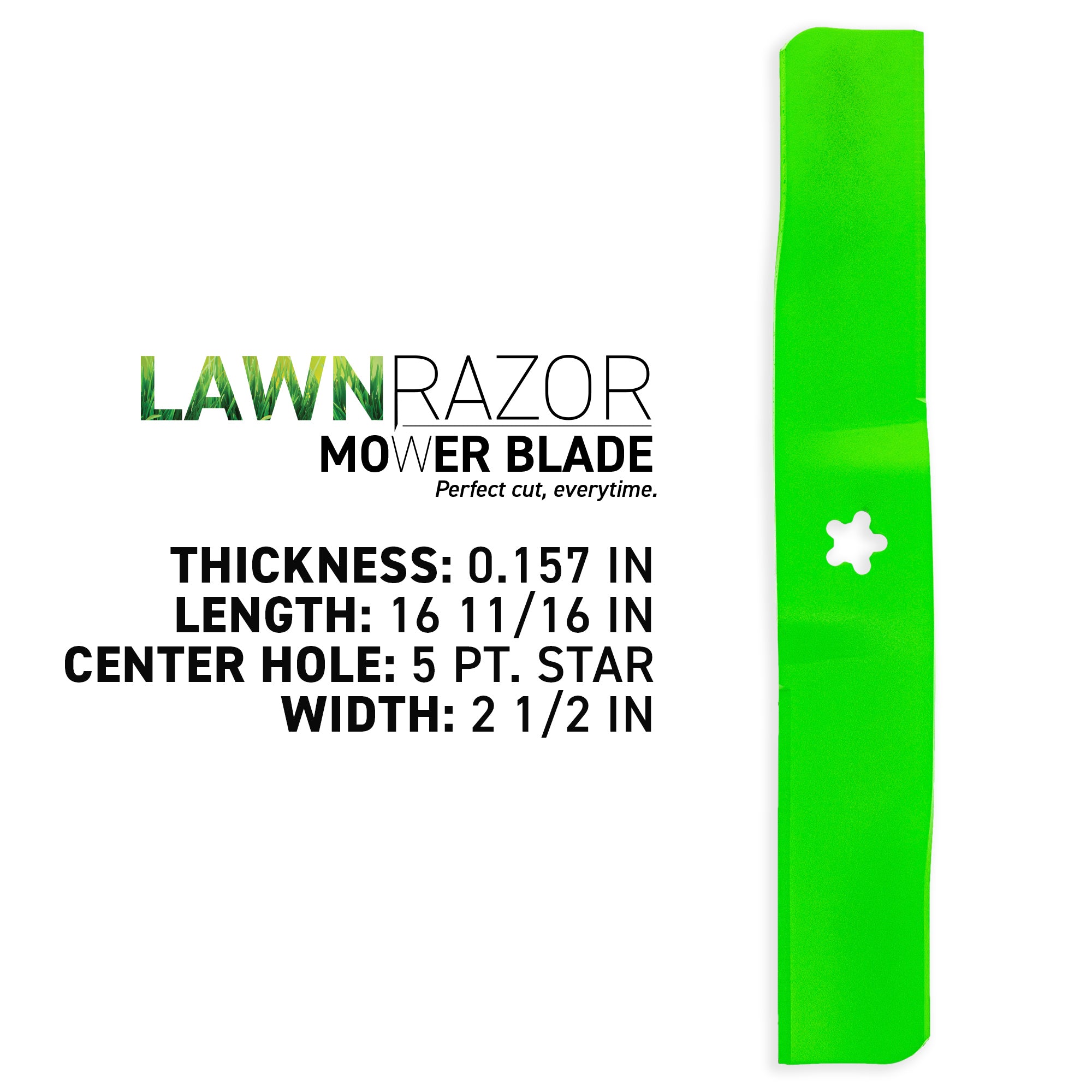 8TEN 810-CBL2714D LawnRAZOR Mulching Blade 3-Pack for