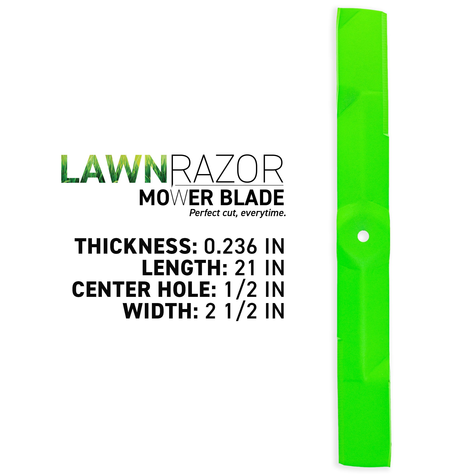 8TEN 810-CBL2711D LawnRAZOR High Lift Blade 3-Pack for