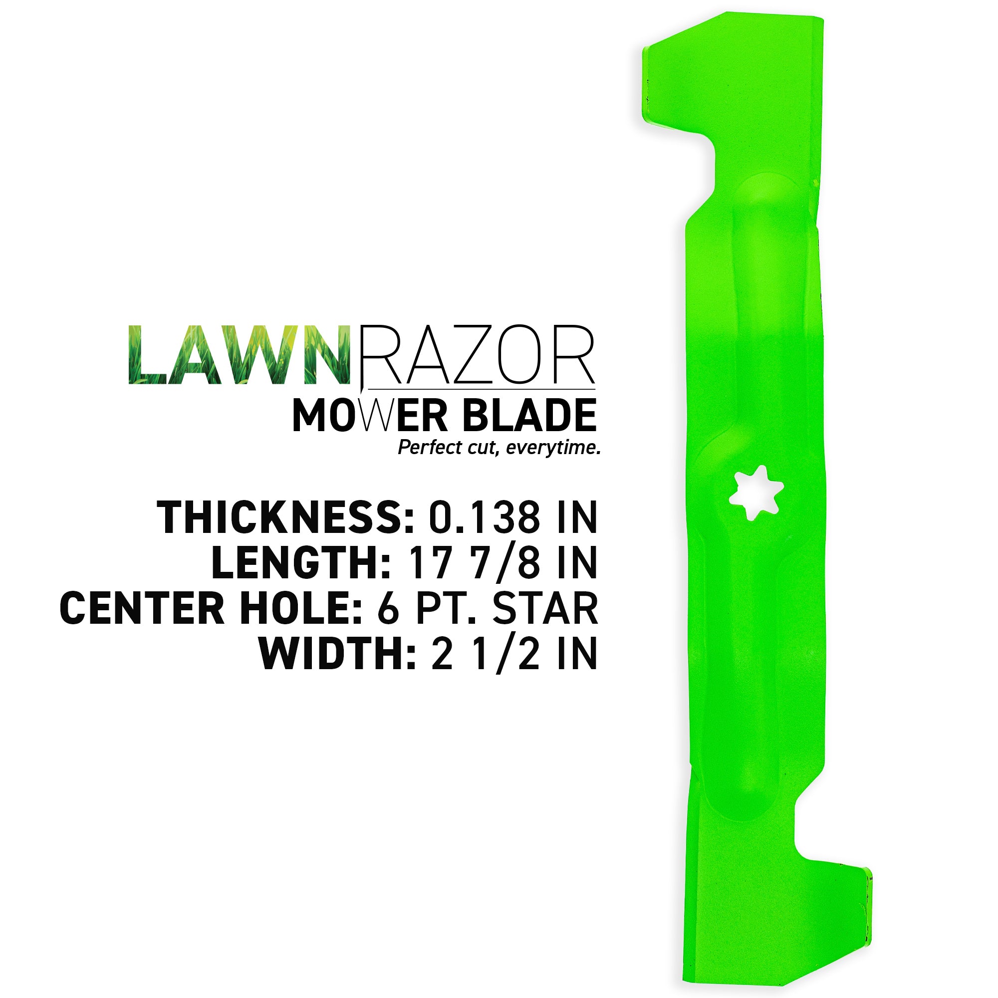 8TEN 810-CBL2823D LawnRAZOR High Lift Blade 3-Pack for ZTL7000 ZT-50