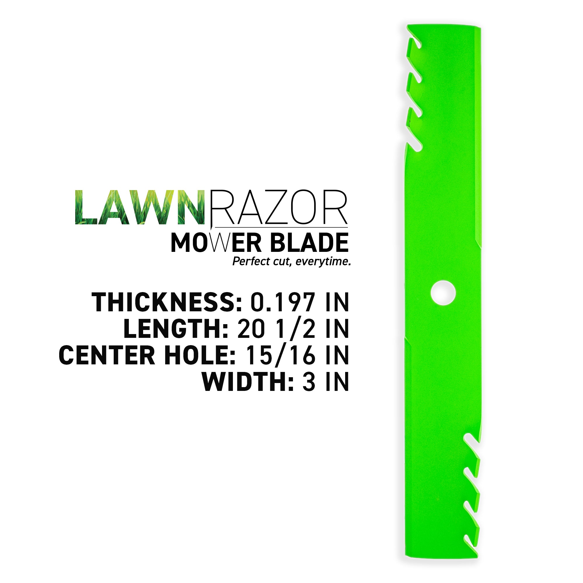 8TEN 810-CBL2834D Blade 3-Pack for Vertex Vantage Turf Staris