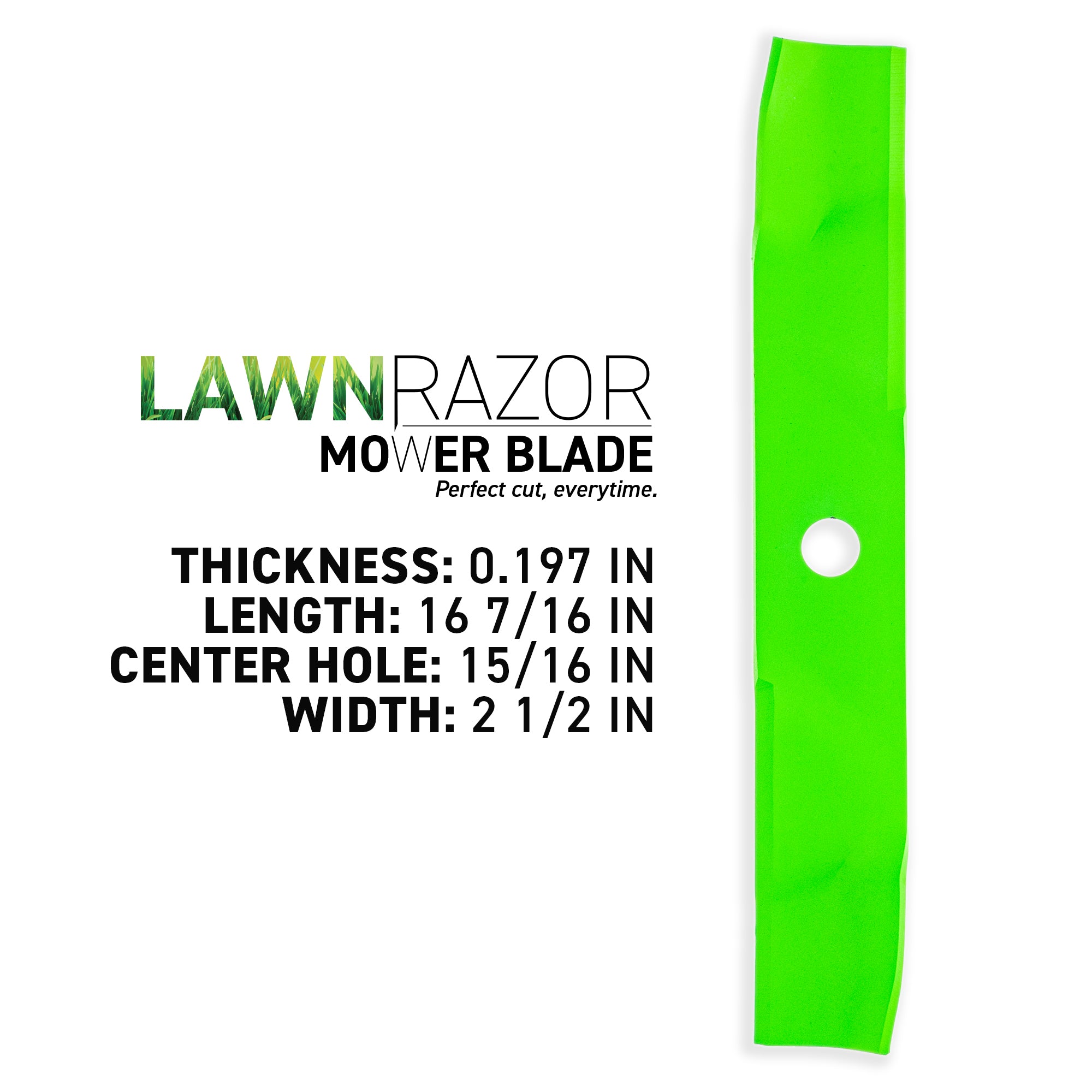 8TEN 810-CBL2831D LawnRAZOR Mulching Blade 3-Pack for Z-Master