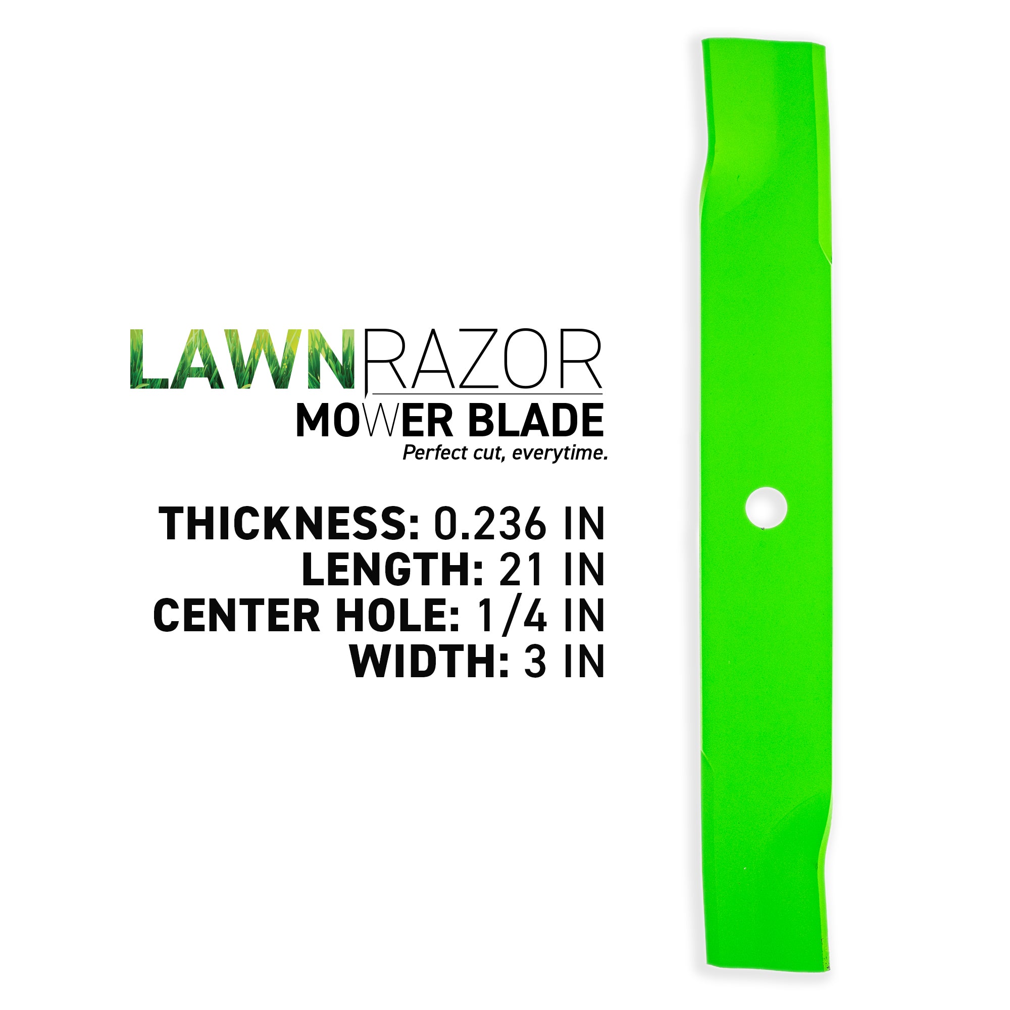 8TEN 810-CBL2866D LawnRAZOR Medium Lift Blade 1-Pack for Deere
