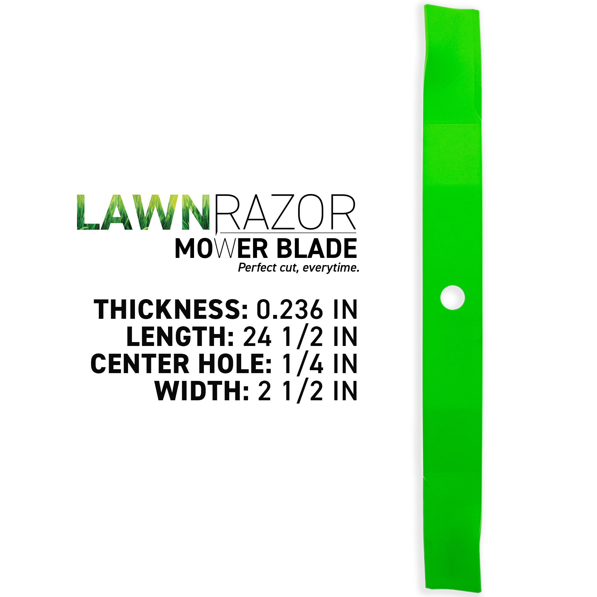 8TEN 810-CBL2873D LawnRAZOR High Lift Blade 3-Pack for