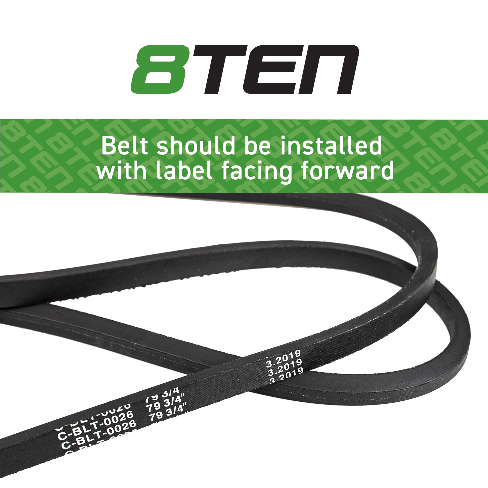 8TEN PTO Clutch Belt 01009787 01009787P