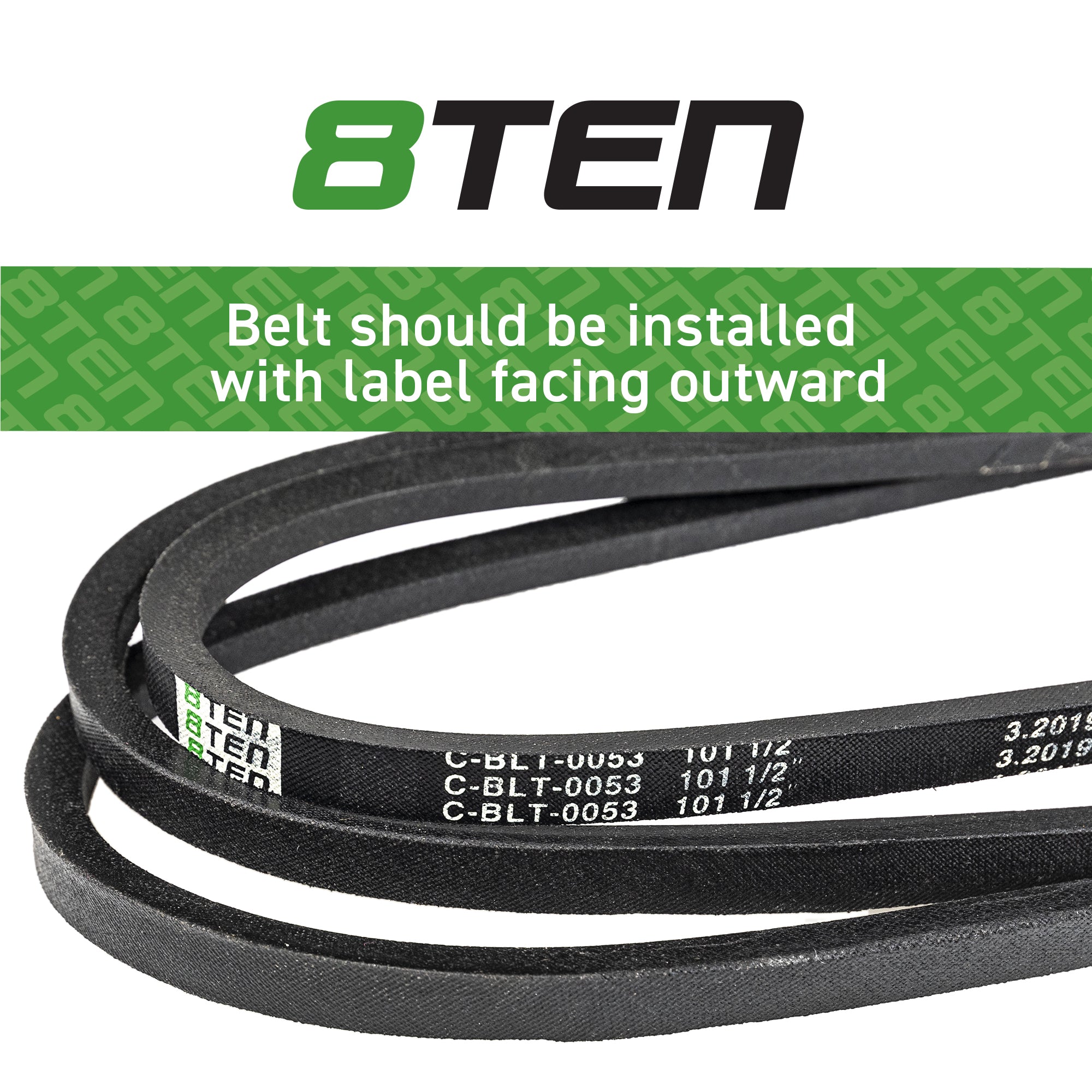 8TEN PTO Clutch Belt 954-0474 754-0474