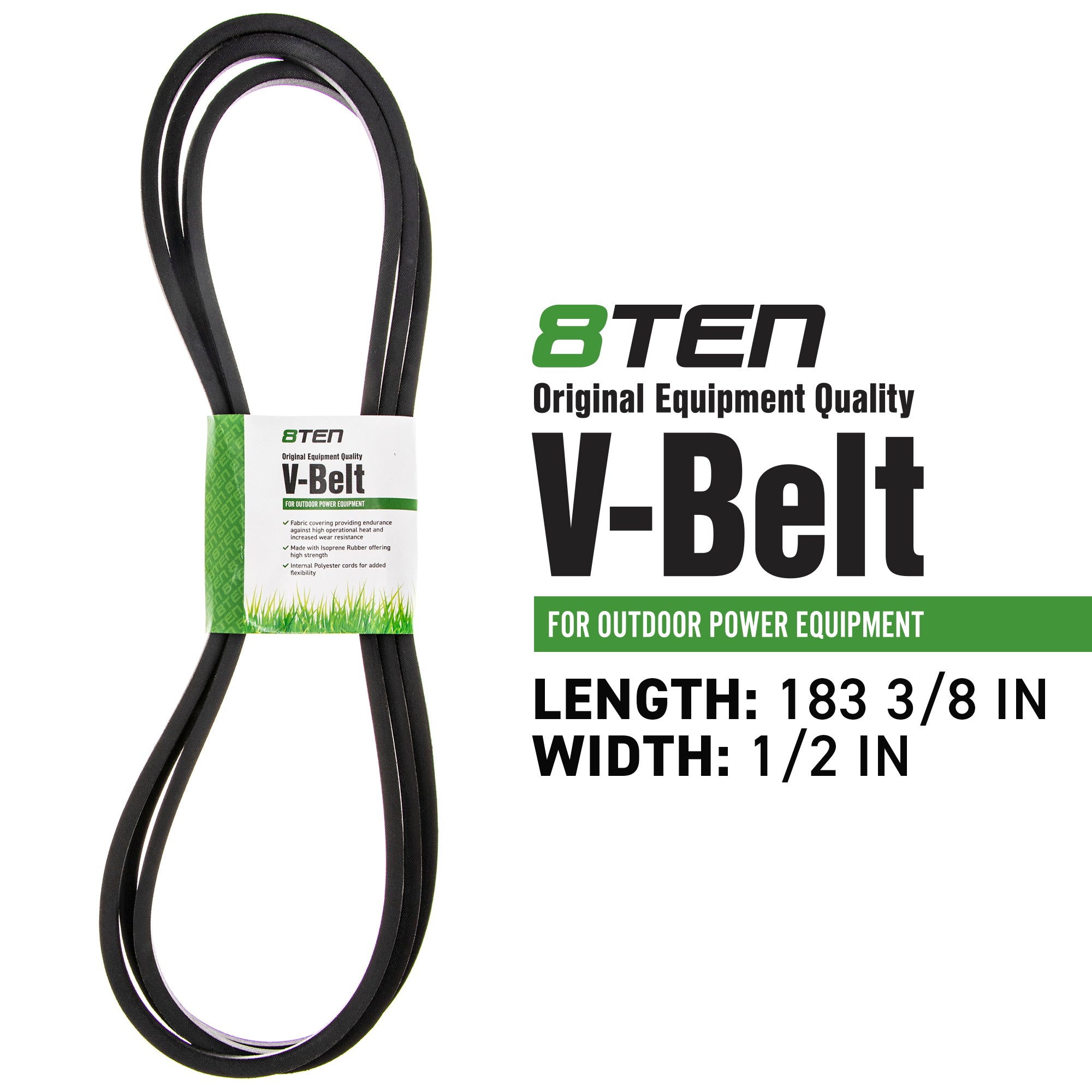 8TEN 810-CBL2209T Deck Belt for Stens Husqvarna Poulan Craftsman AYP