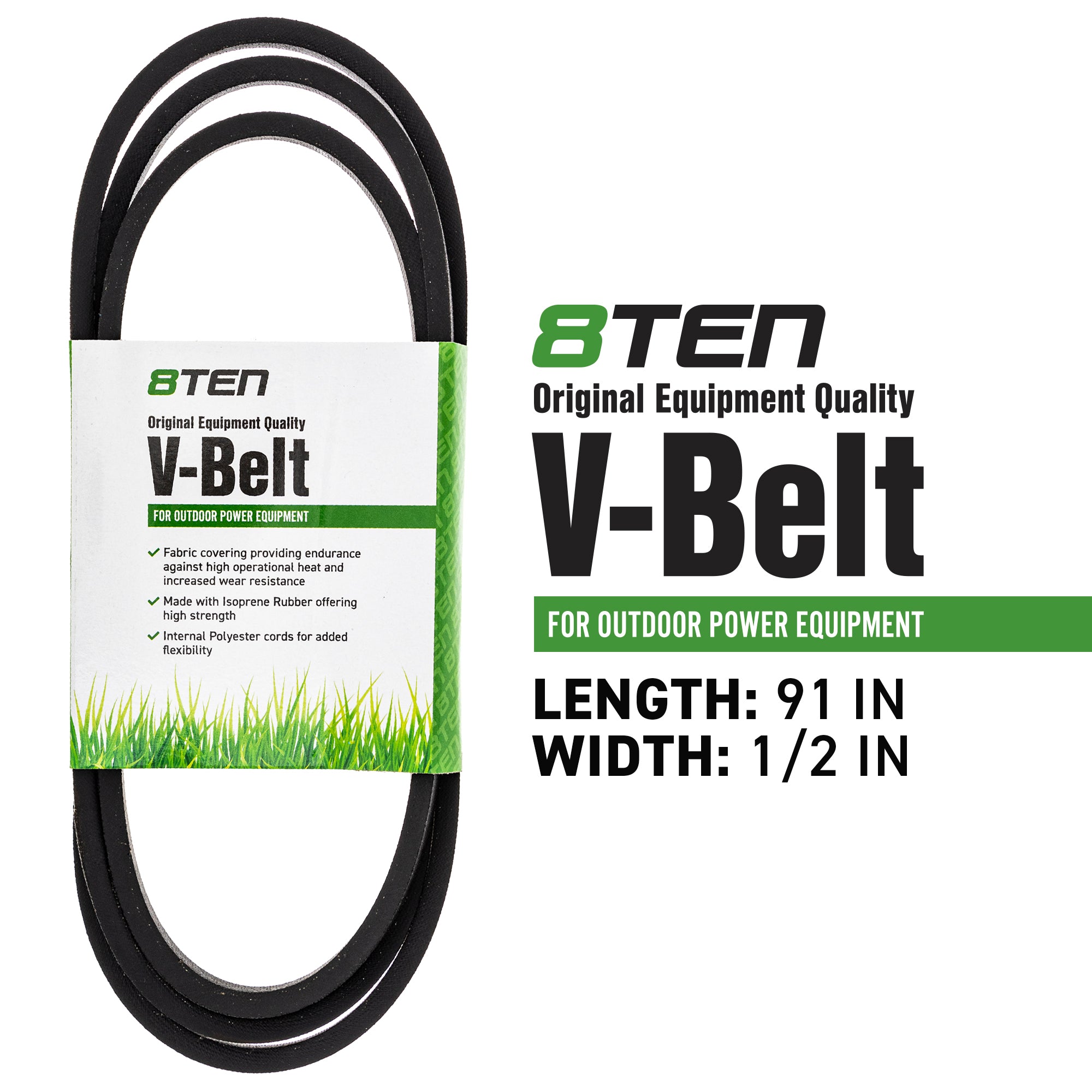 8TEN 810-CBL2434T Transmission Drive Belt for Stens Snapper
