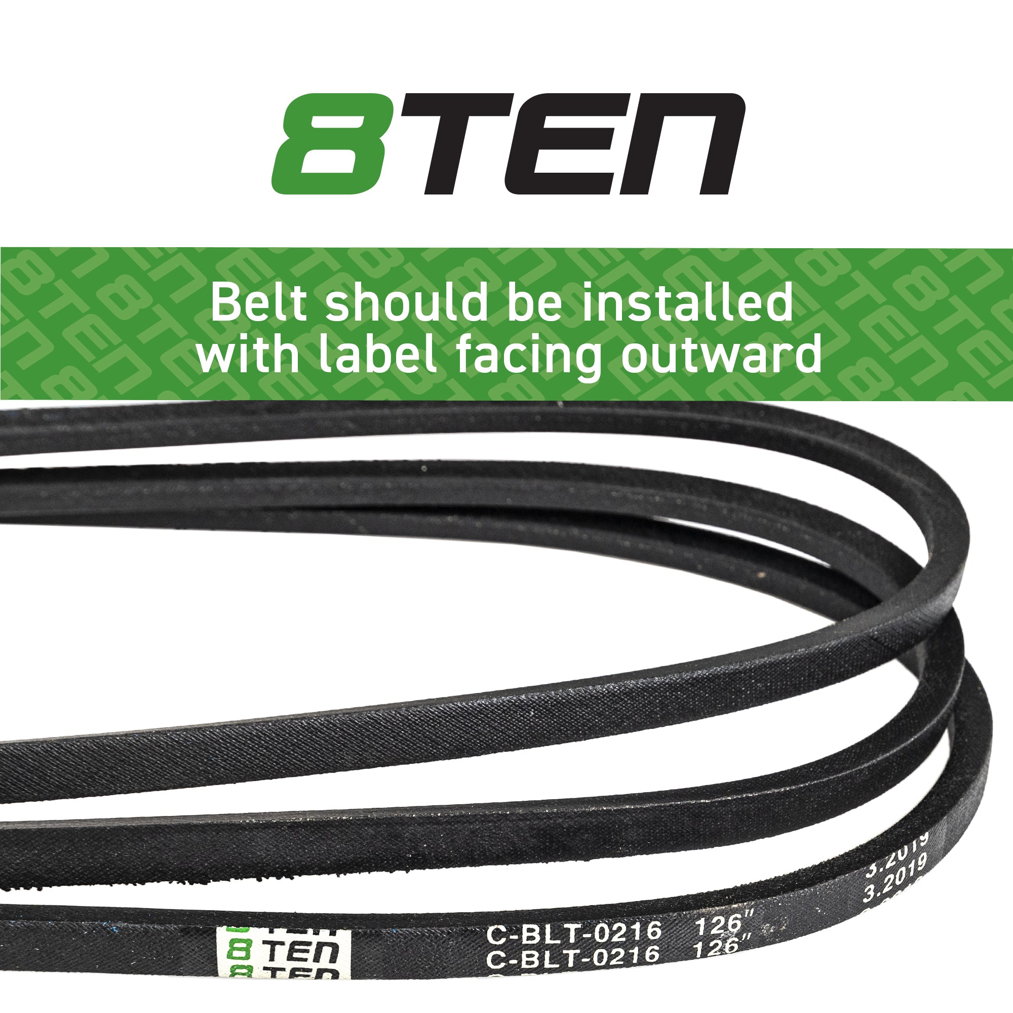 8TEN Deck Belt 1703466 1703466SM 1665638 1665638SM