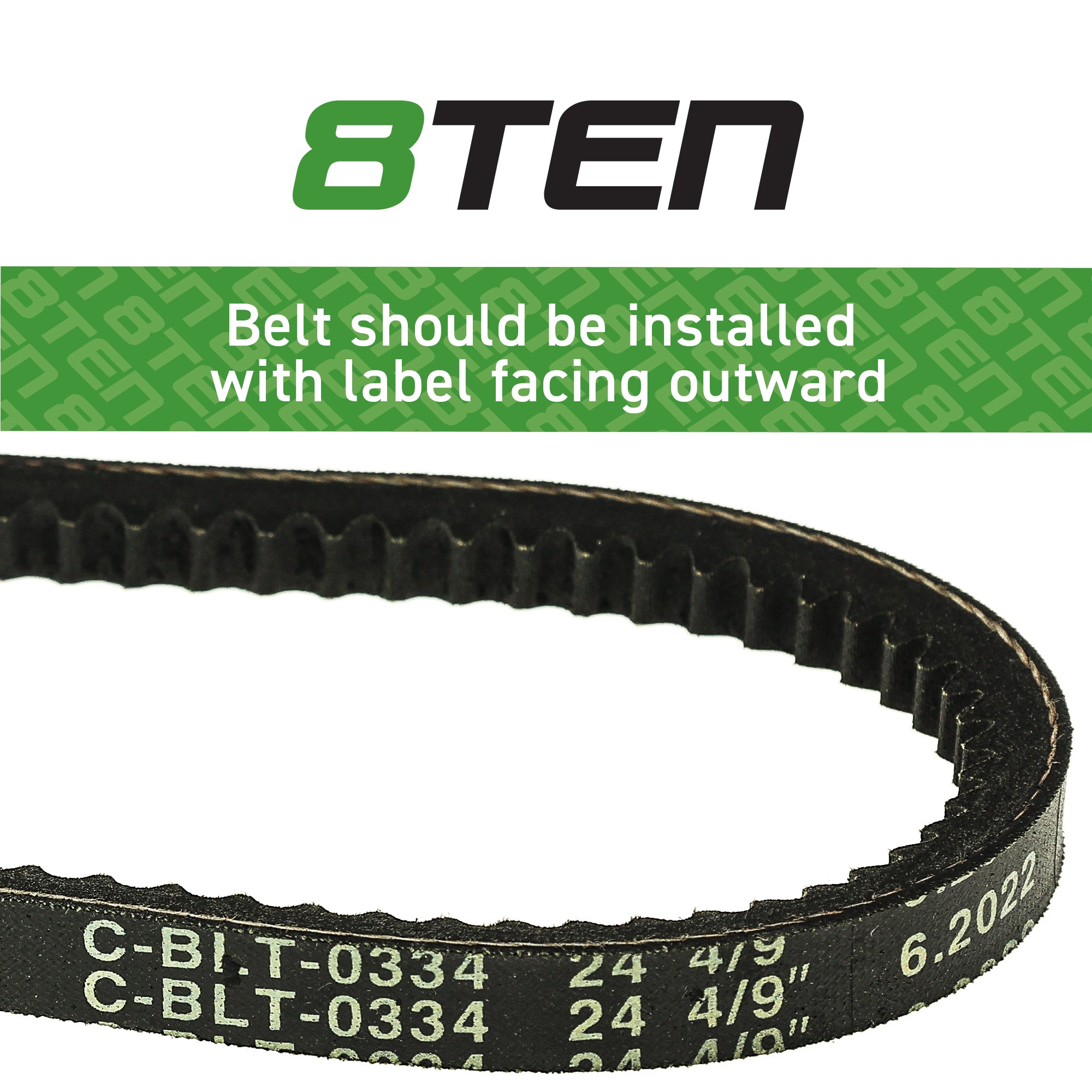 8TEN Drive Belt 42-0883 42-0884