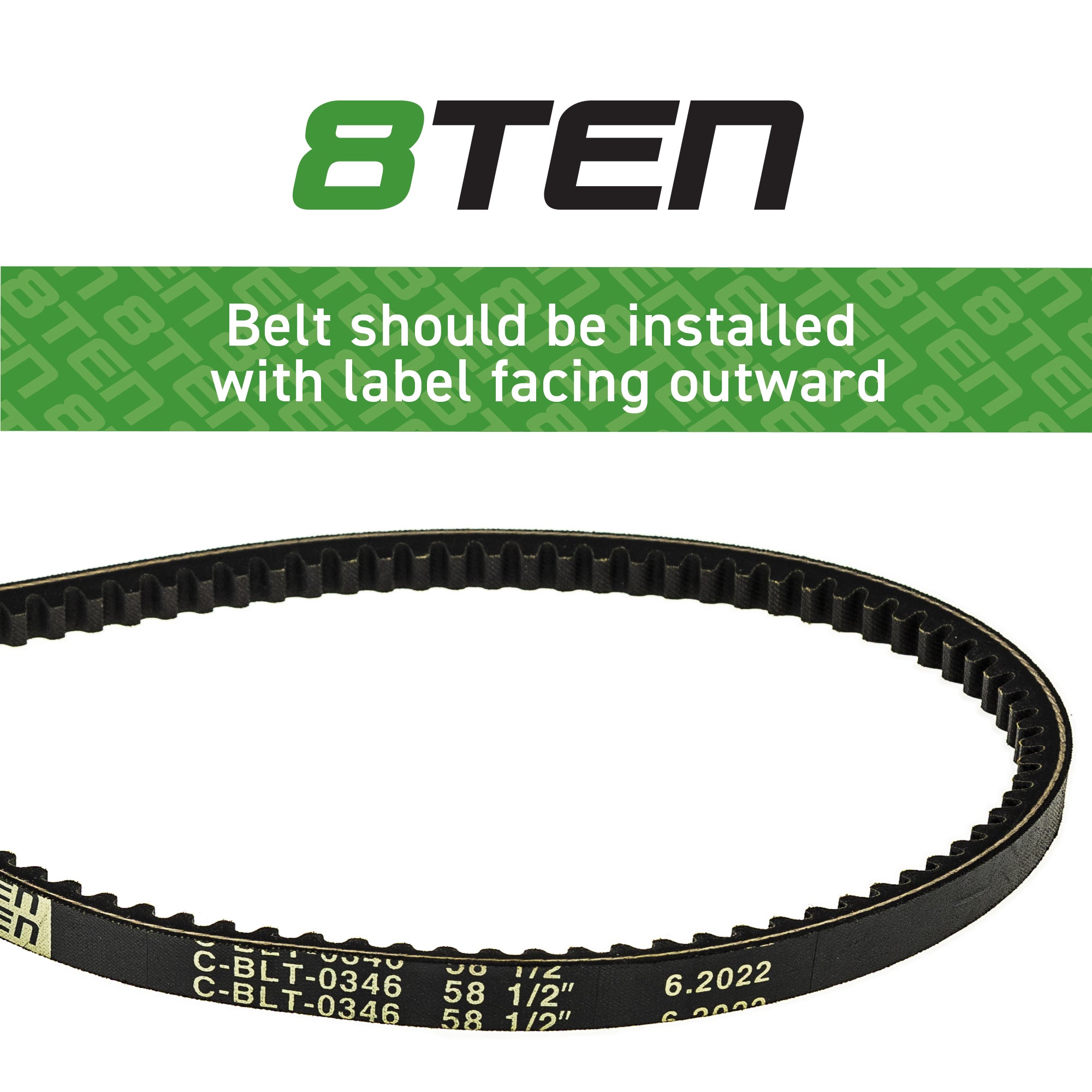 8TEN Drive Belt 130-6975 130-6975-SL