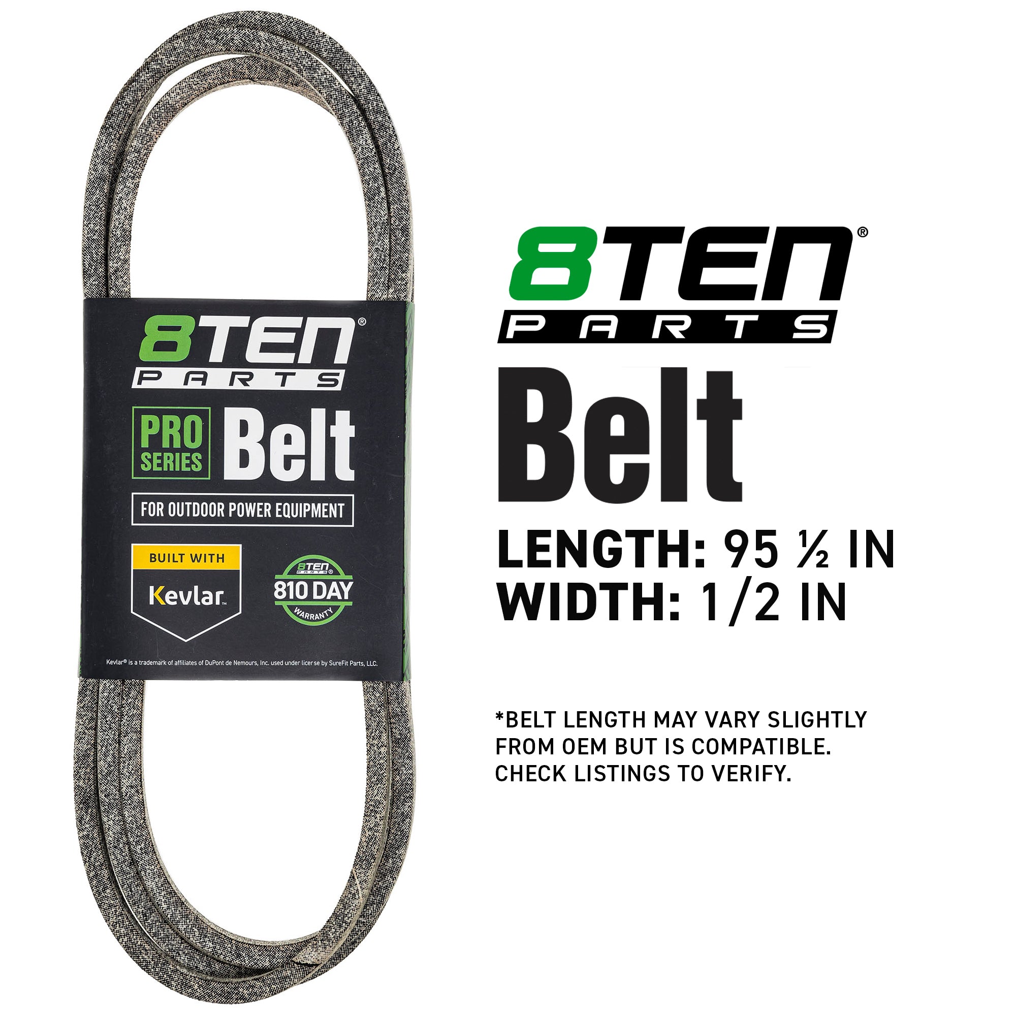 8TEN 810-CBL2718T Belt with Kevlar® for WZ185H46B WA20H42STA