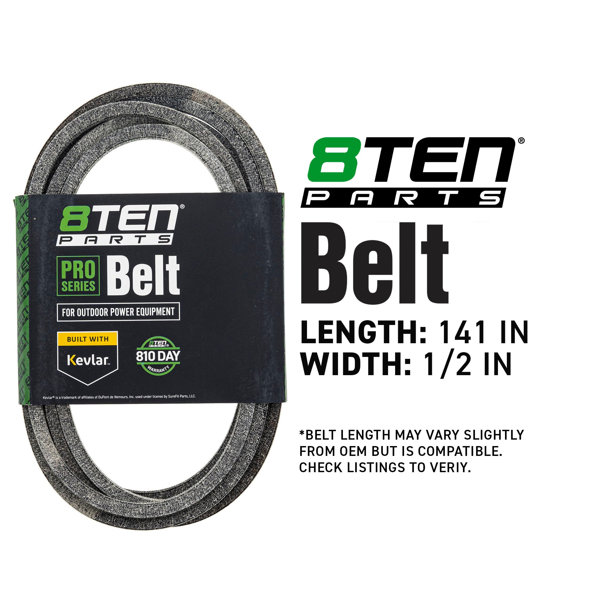 8TEN 810-CBL2711T Belt with Kevlar® for ZT-L50 Z-Master TimeCutter