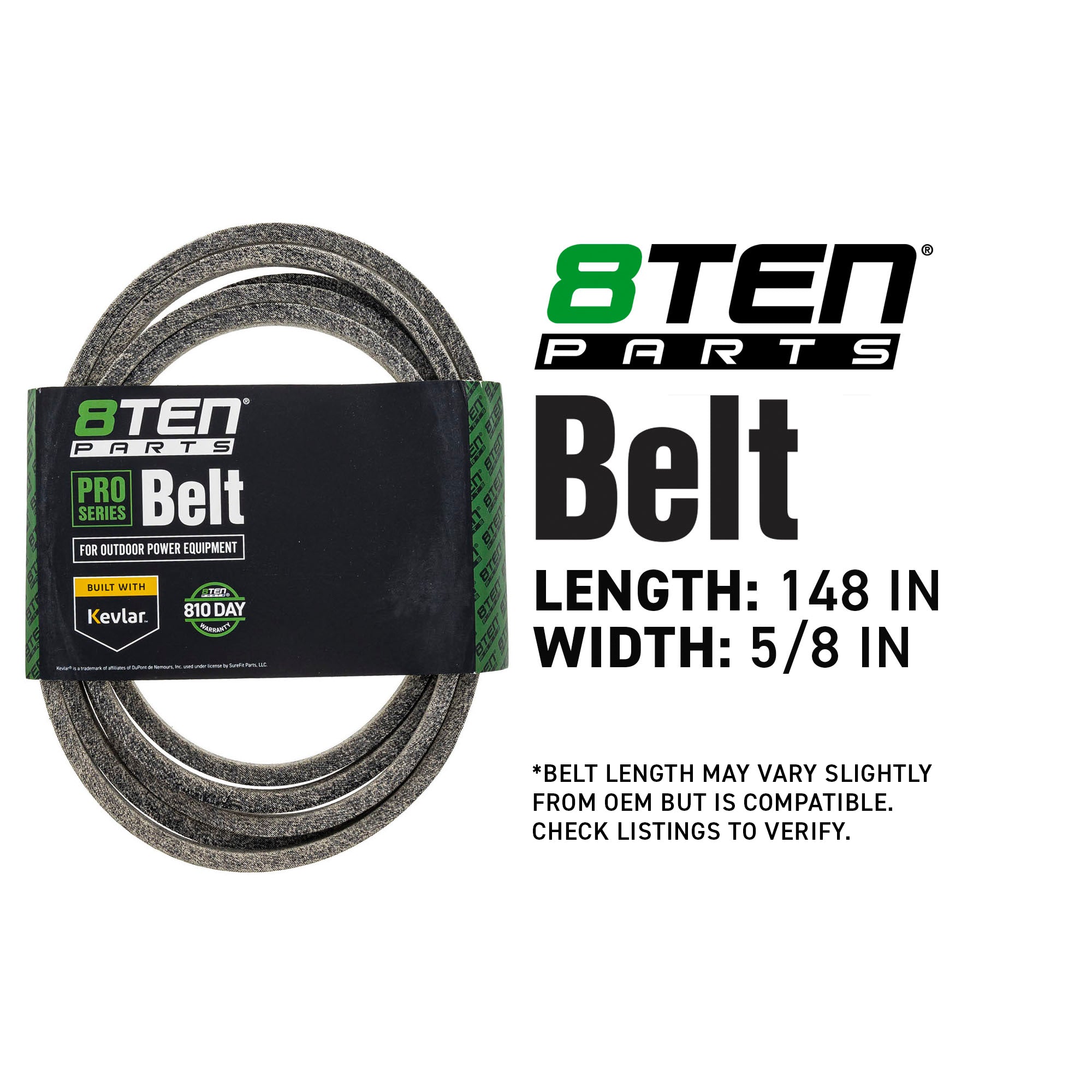 8TEN 810-CBL2824T Belt with Kevlar® for ZT1-54 Z-Master YTH2754