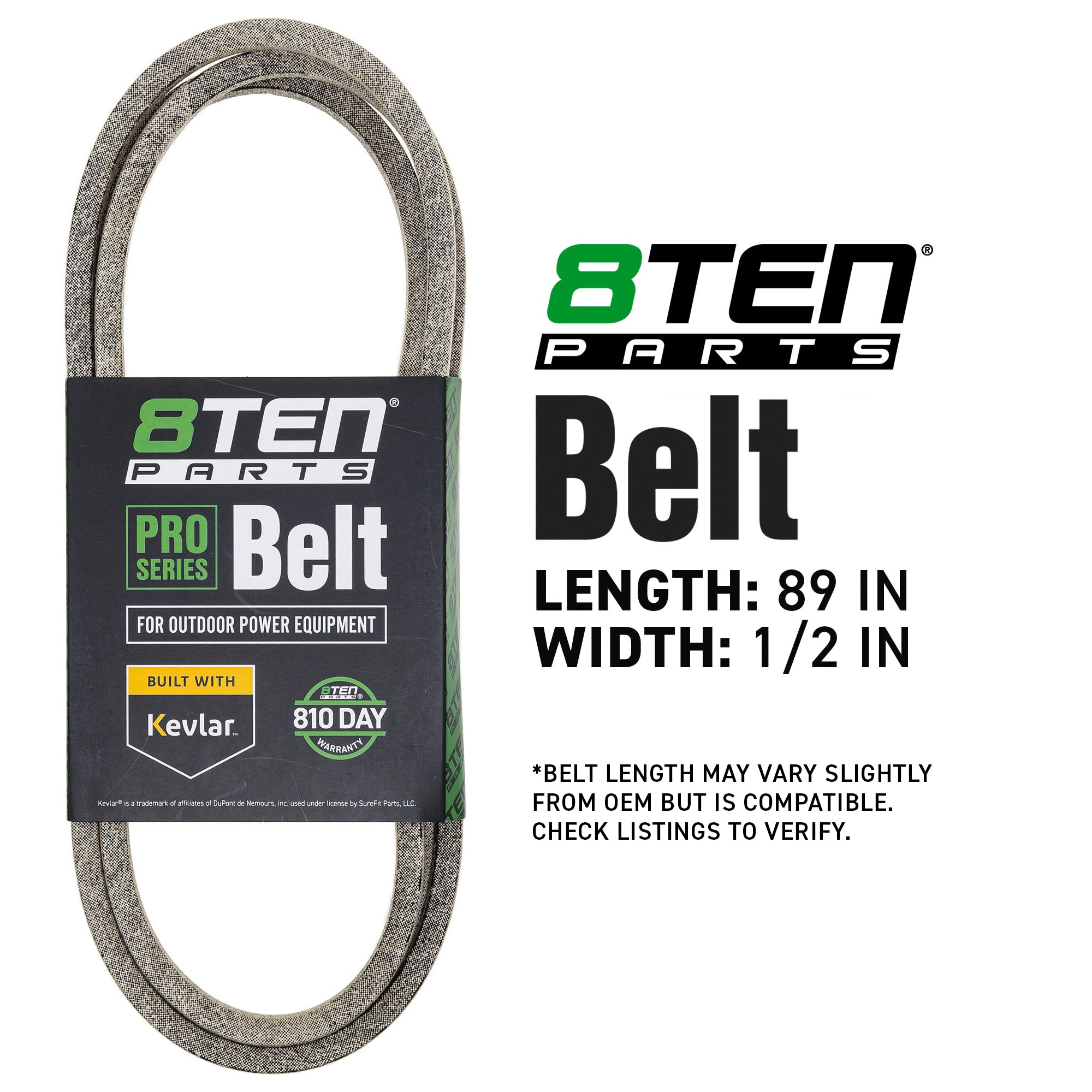 8TEN 810-CBL2825T Belt with Kevlar® for WZ145H42C WZ145H42B WA1338A