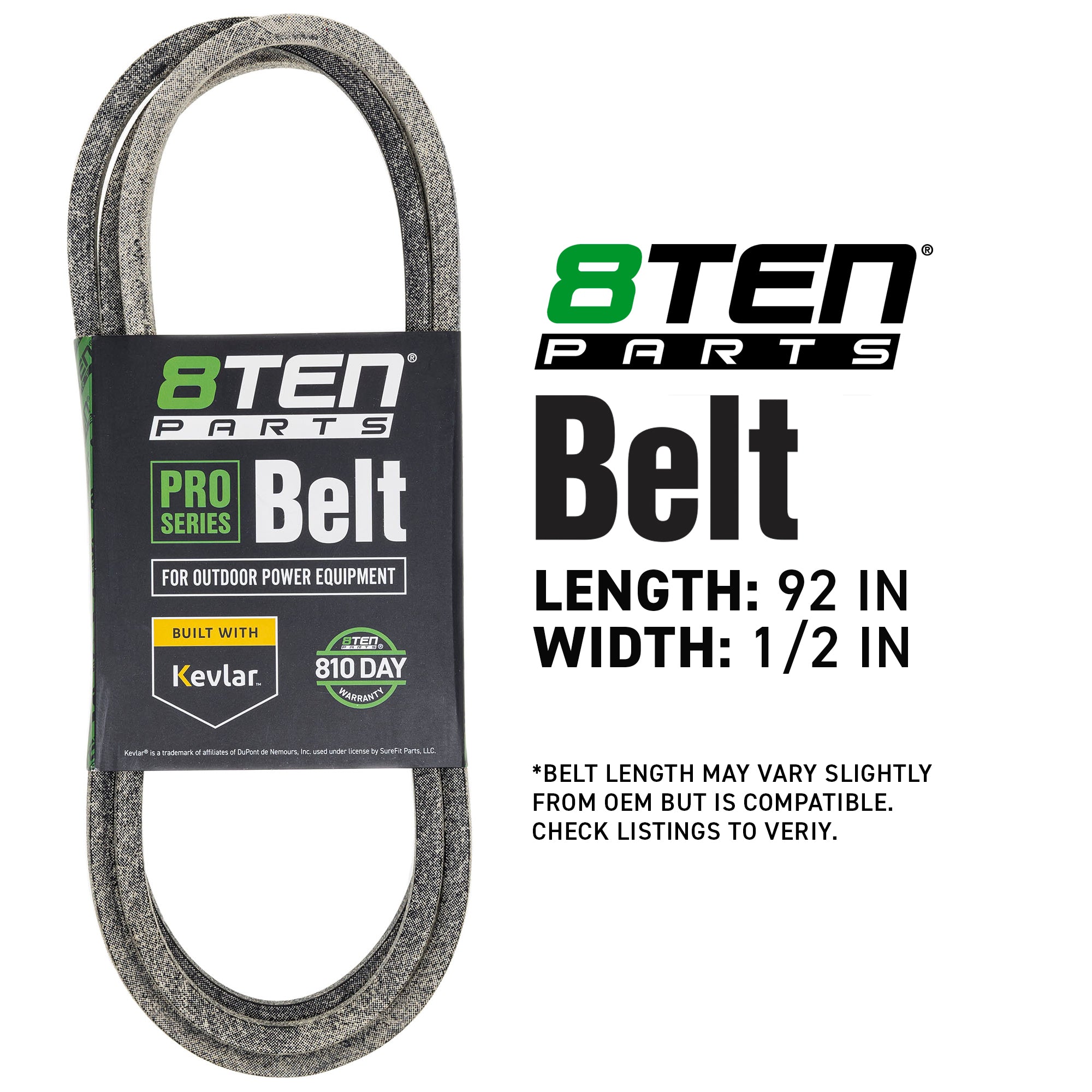 8TEN 810-CBL2826T Kevlar Belt for YT2448F YT2348F YT2246 YT2242F