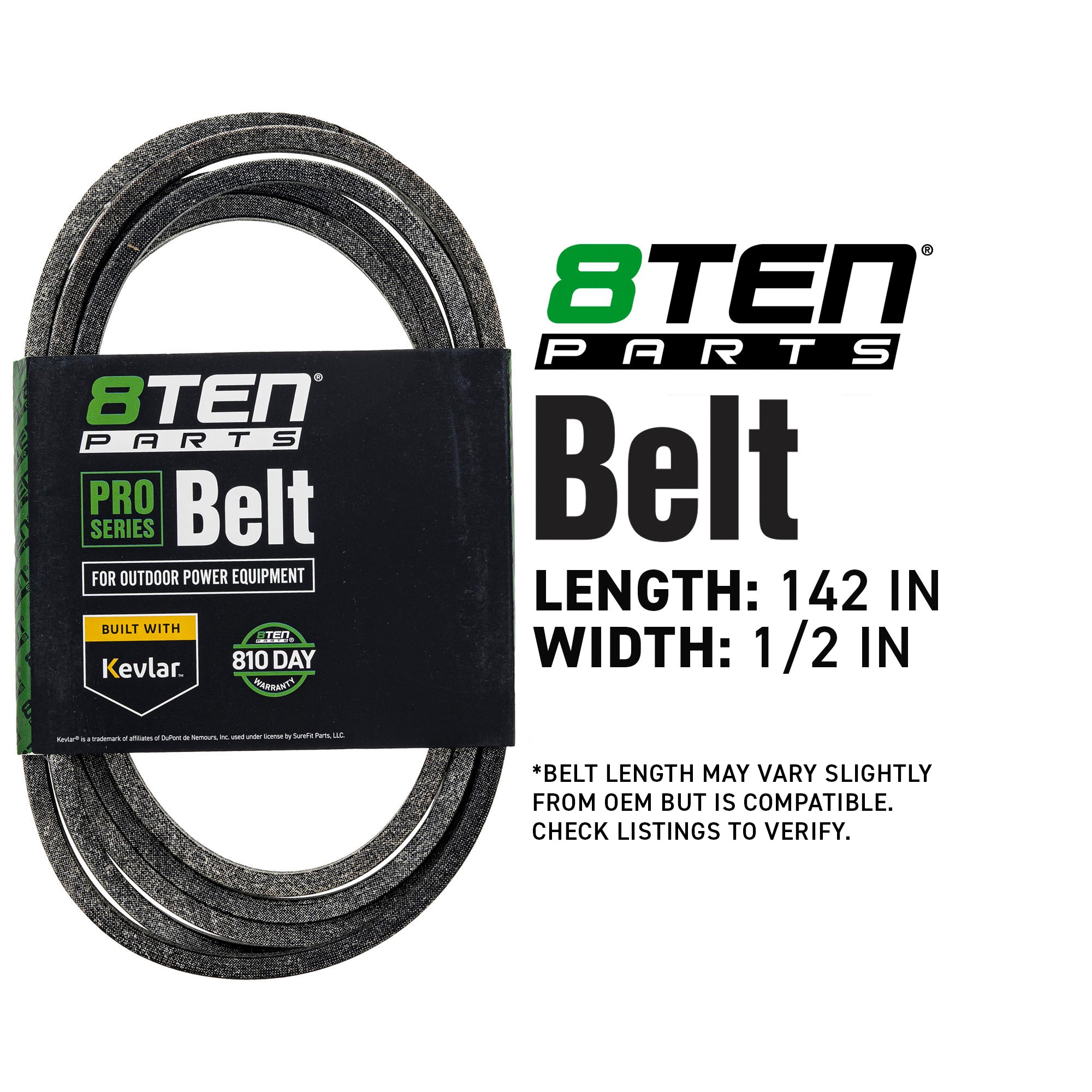 8TEN 810-CBL2828T Belt with Kevlar® for TimeCutter Flex-Force Deere