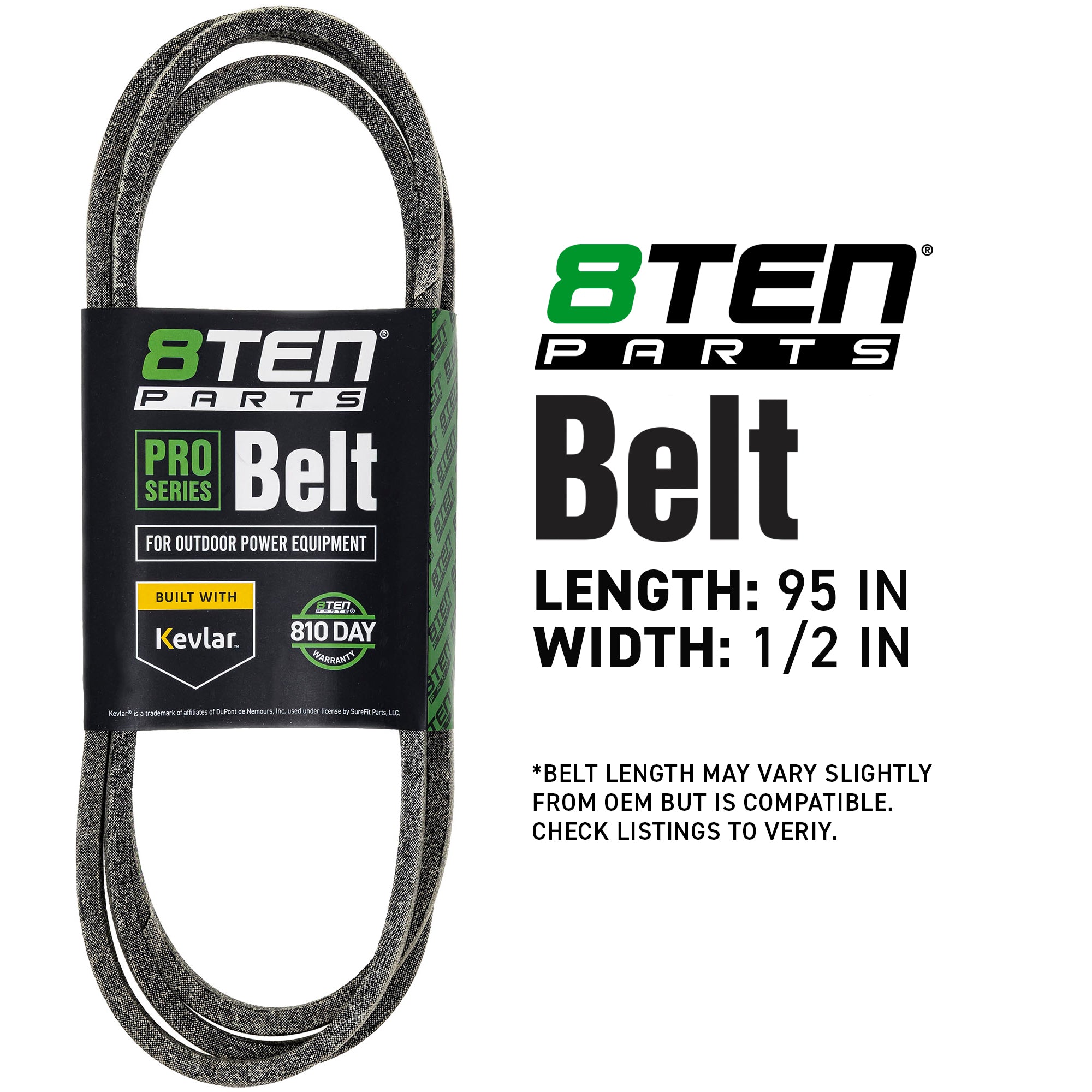 8TEN 810-CBL2833T Kevlar Belt for PXT175G42 PXT155G42 PXT12538