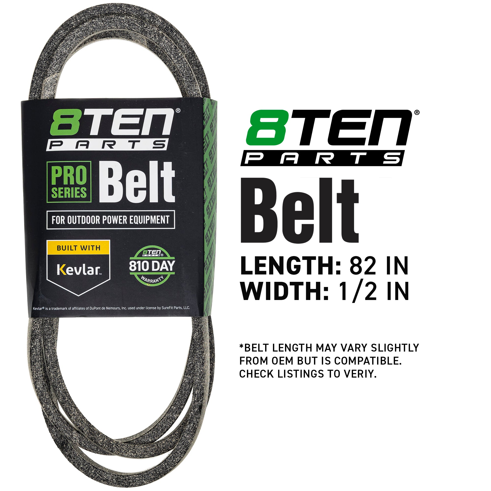 8TEN 810-CBL2834T Kevlar Belt for WZ185H46B WA20H42STA WA17H42STA