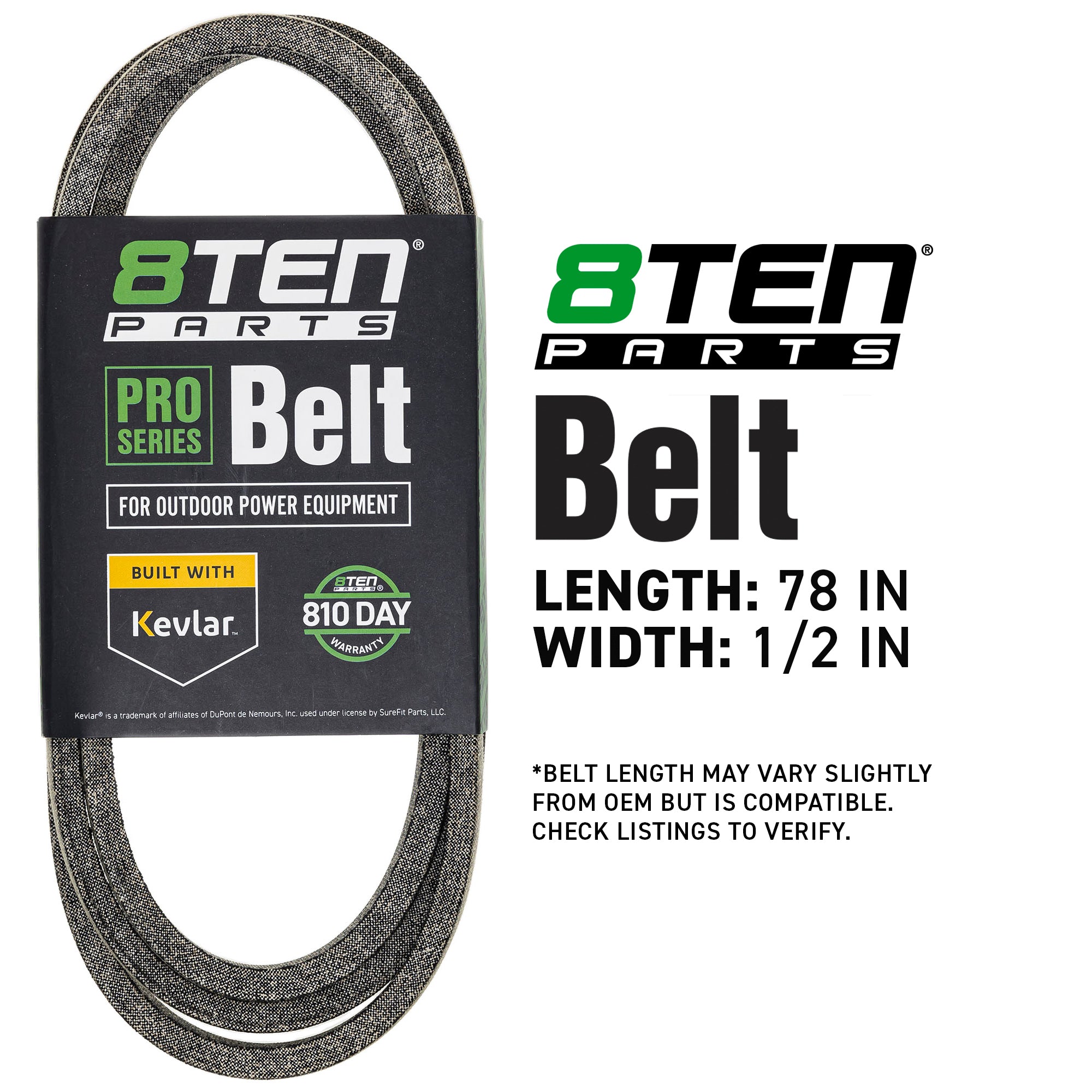 8TEN 810-CBL2842T Belt with Kevlar® for YE1236D YE10L36B Y10L36B